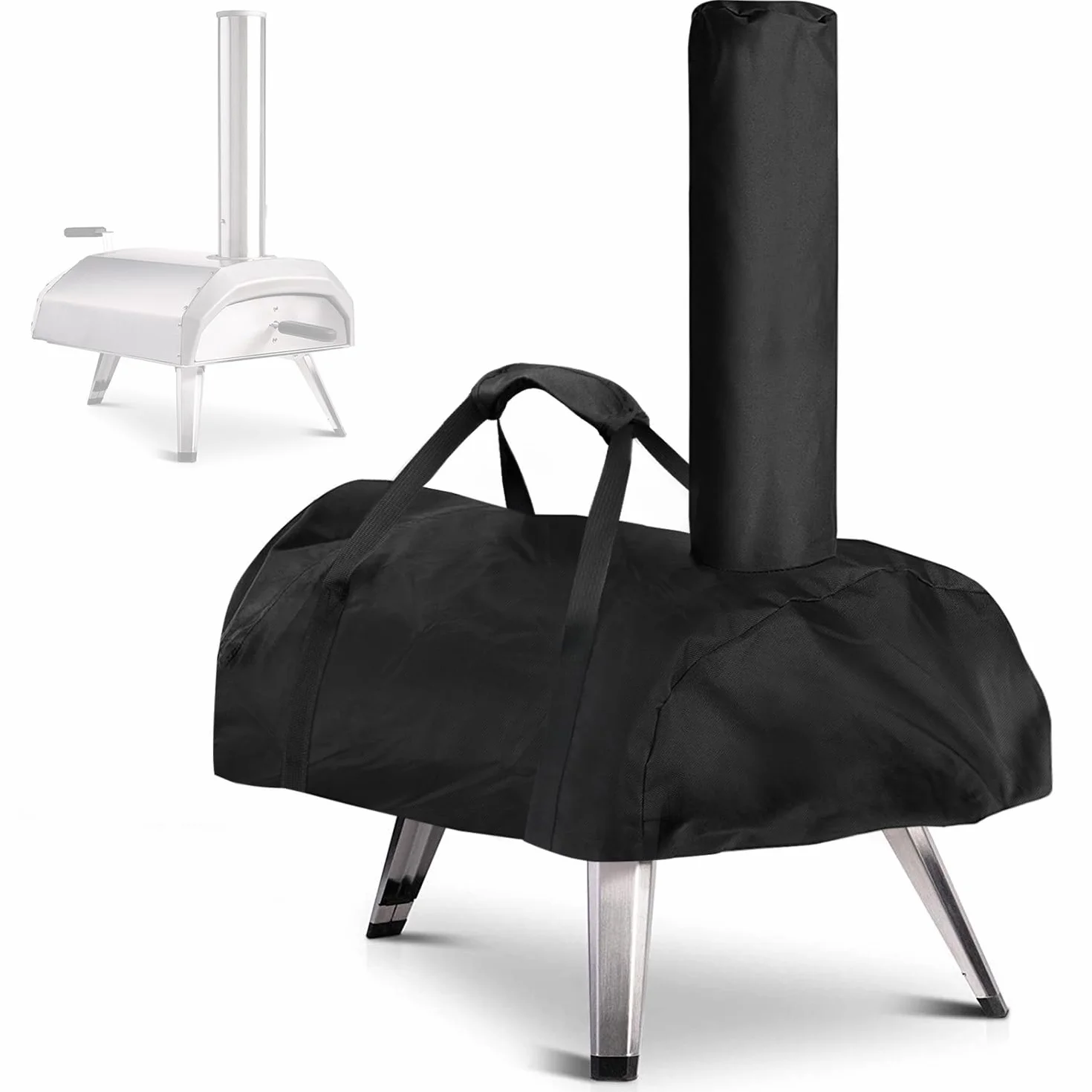 Housse de four à pizza Ooni Karu 12 étanche résistant intempéries Oxford noir 81 x 42 x 21 cm