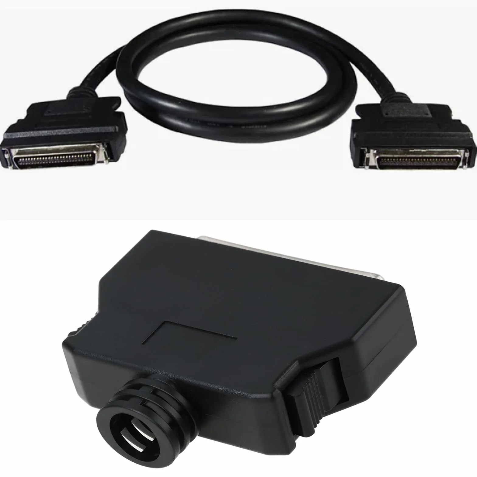 Kit de Connecteurs Mâles à Souder SCSI 50 Broches Blindé 2 Pièces