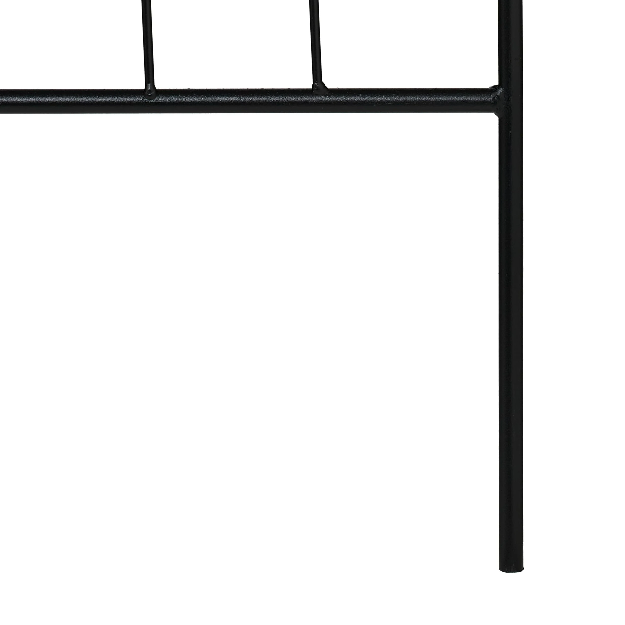 Relaxdays Tuteur à Plantes, Lot de 2, Treillis en métal (Acier), avec Petite Cloche, H x L : 170 x 45 cm, Noir