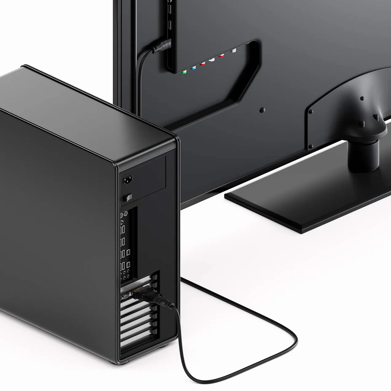 deleyCON Adaptateur HDMI vers DVI Bidirectionnel Convertisseur Femelle vers DVI-D Mâle Plaqué Or 1920x1200 1080p