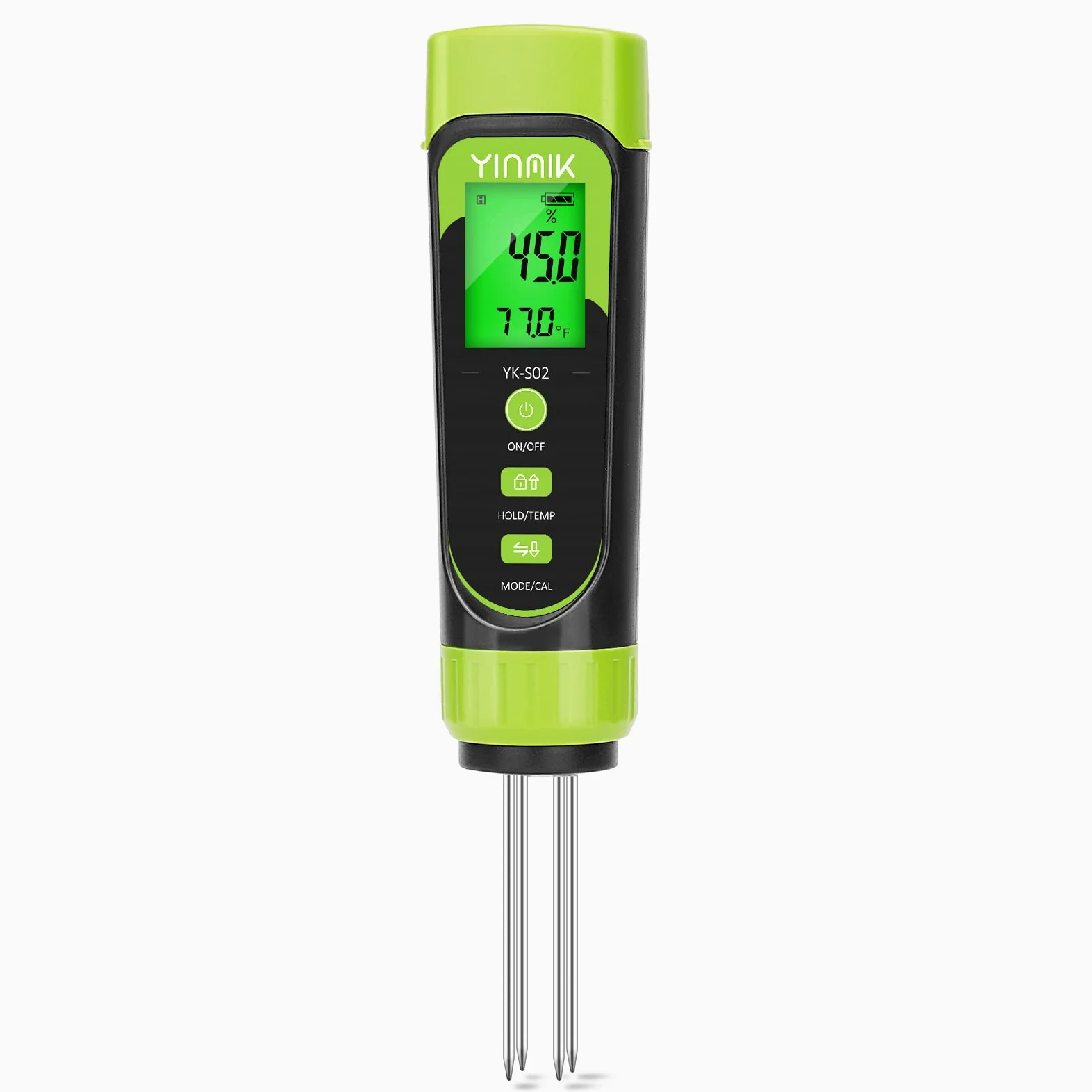 YINMIK Testeur d'humidité du sol numérique 3 en 1 pour surveiller l'eau des plantes d'intérieur, excellent hygromètre pour jardiniers, composteurs, agriculteurs et pépinières
