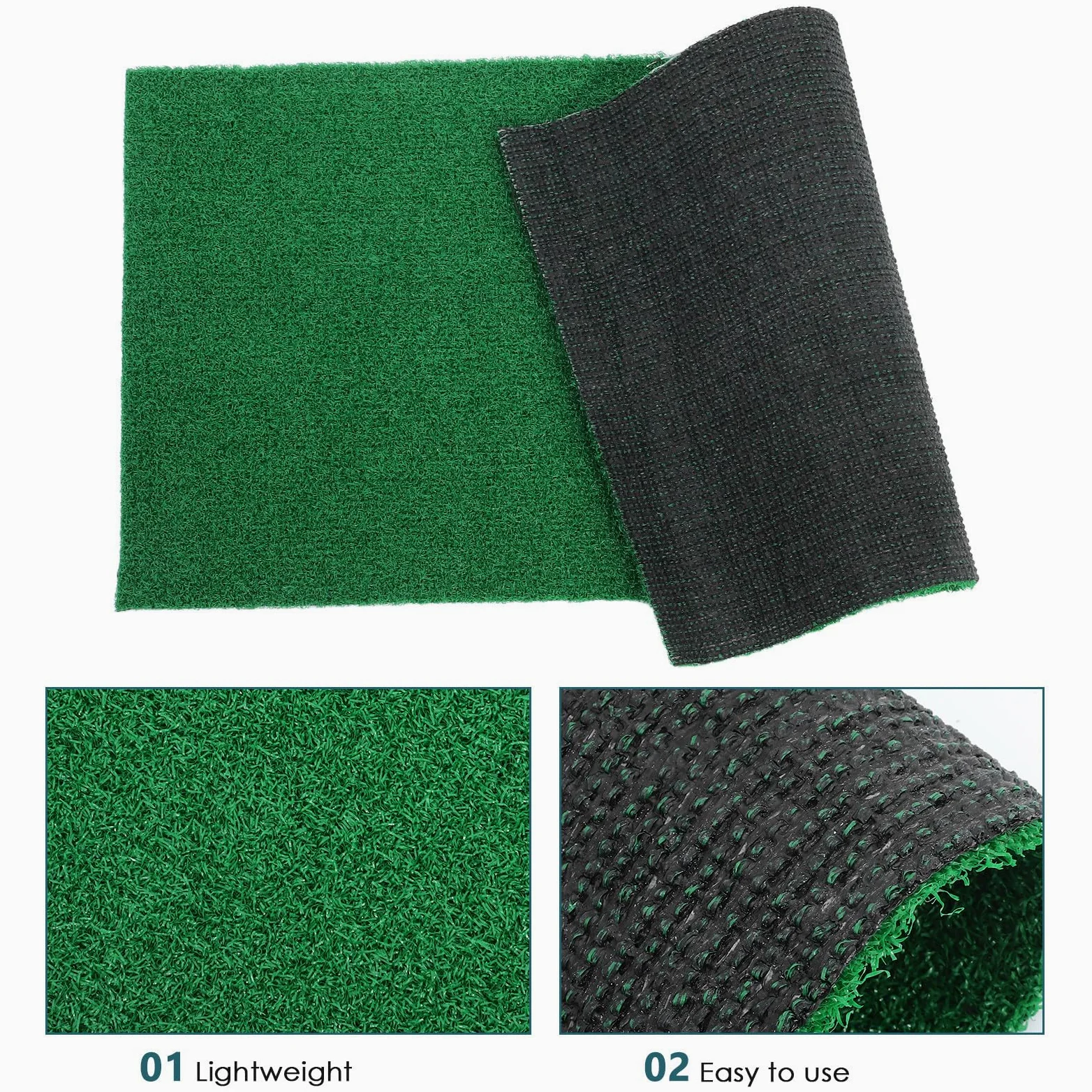 Toyvian Gazon Artificiel pour Tortues 80X40 CM, Tapis de Pelouse Synthétique pour Aquarium, Rampe de Repos Multifonction pour Reptiles et Activités Extérieures