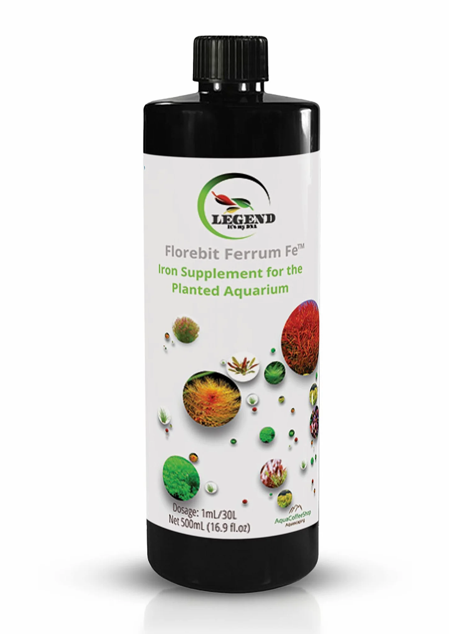 Legend Florebit Ferrum Fe™ Engrais pour plantes d'aquarium Rouge 100 ml 250 ml 500 ml 1000 ml