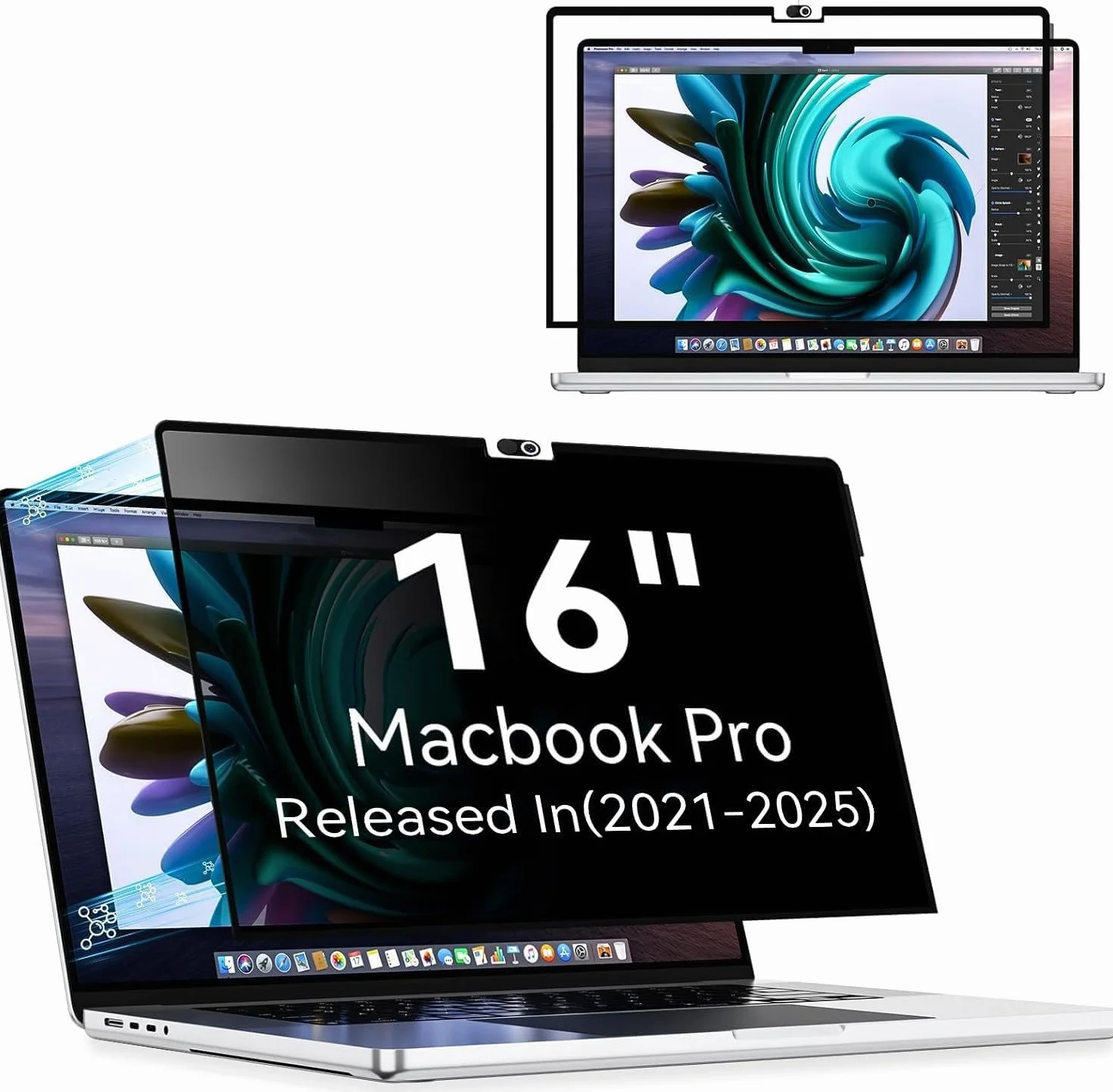 Filtre de Confidentialité MacBook Pro 16 Pouces 2021-2026 M1 M2 M3 M4 M5 Anti Espion Lumière Bleu