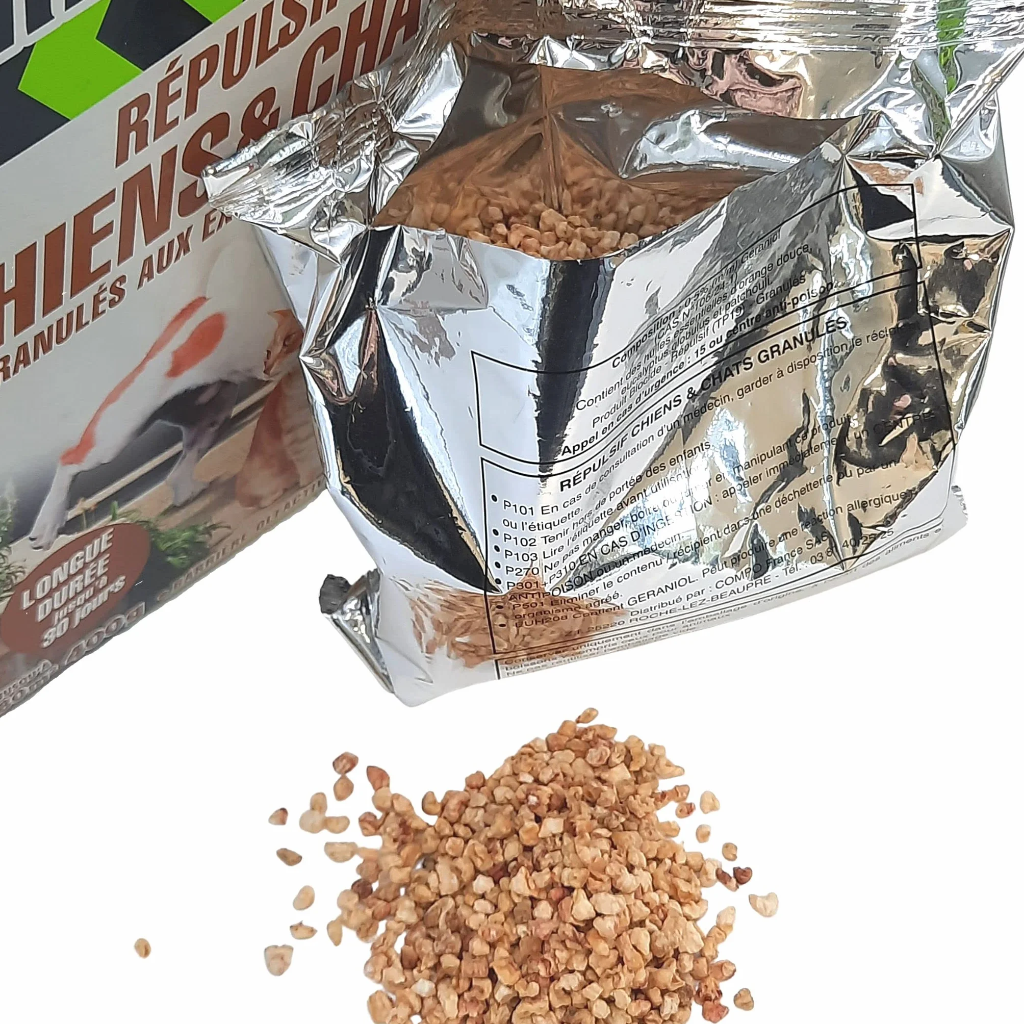 Répulsif Chiens et Chats Extérieur 80 m² 400 g