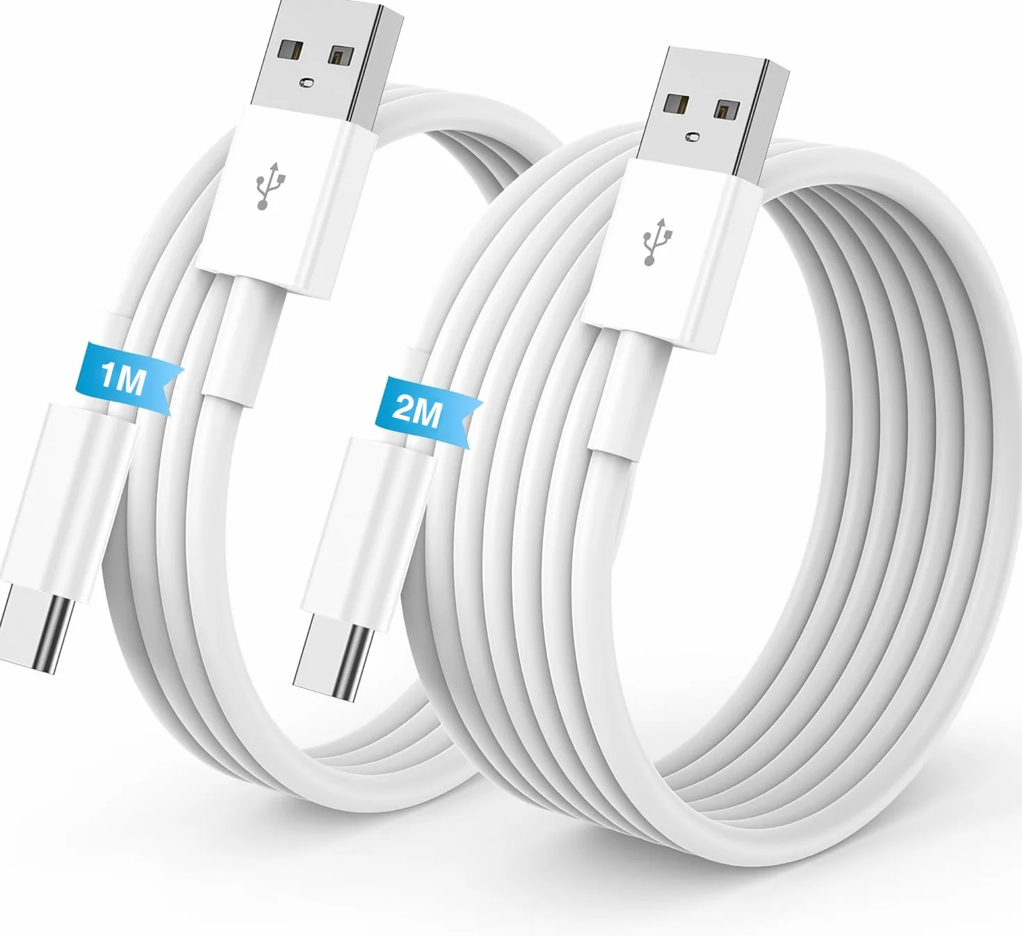 Câble USB Carplay USB A vers USB C 1M+2M Charge Rapide pour iPhone 17/16/15 Pro Max Samsung S25 iPad Pro