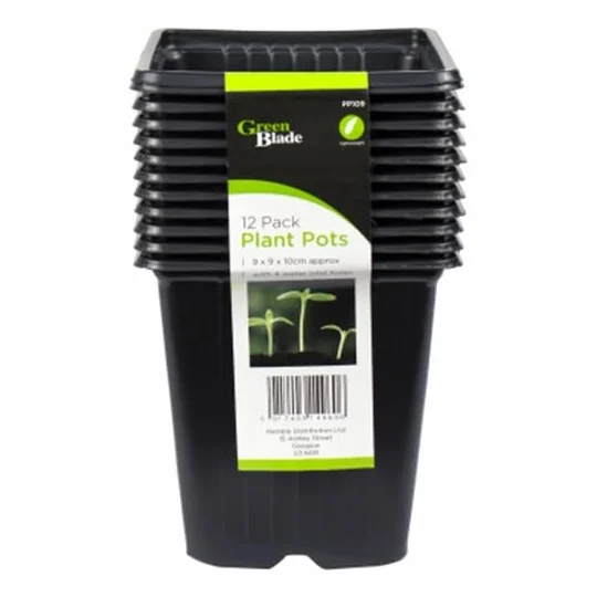 Quickdraw Lot de 48 pots de semis en plastique 10 cm pour démarrage et transplantation