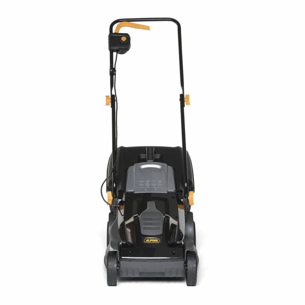 Alpina BL 380 E Tondeuse Électrique, 1400 W, 38 cm – Bac 40 l, Réglage 3 Positions – Pelouses jusqu'à 500 m²