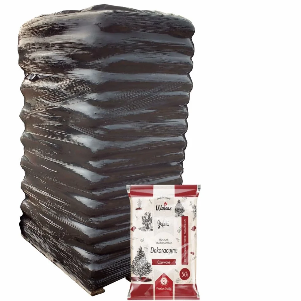 PSB Écorce de bois décorative rouge pour jardin mariage décoration paysage