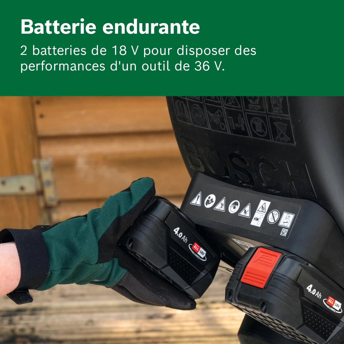 Bosch Broyeur sans fil UniversalShredder 2x18V-25 sans batt./chargeur | lames réversibles, coupe des branches jusqu’à 25 mm, moteur Brushless, contrôle de vitesse OptiCut