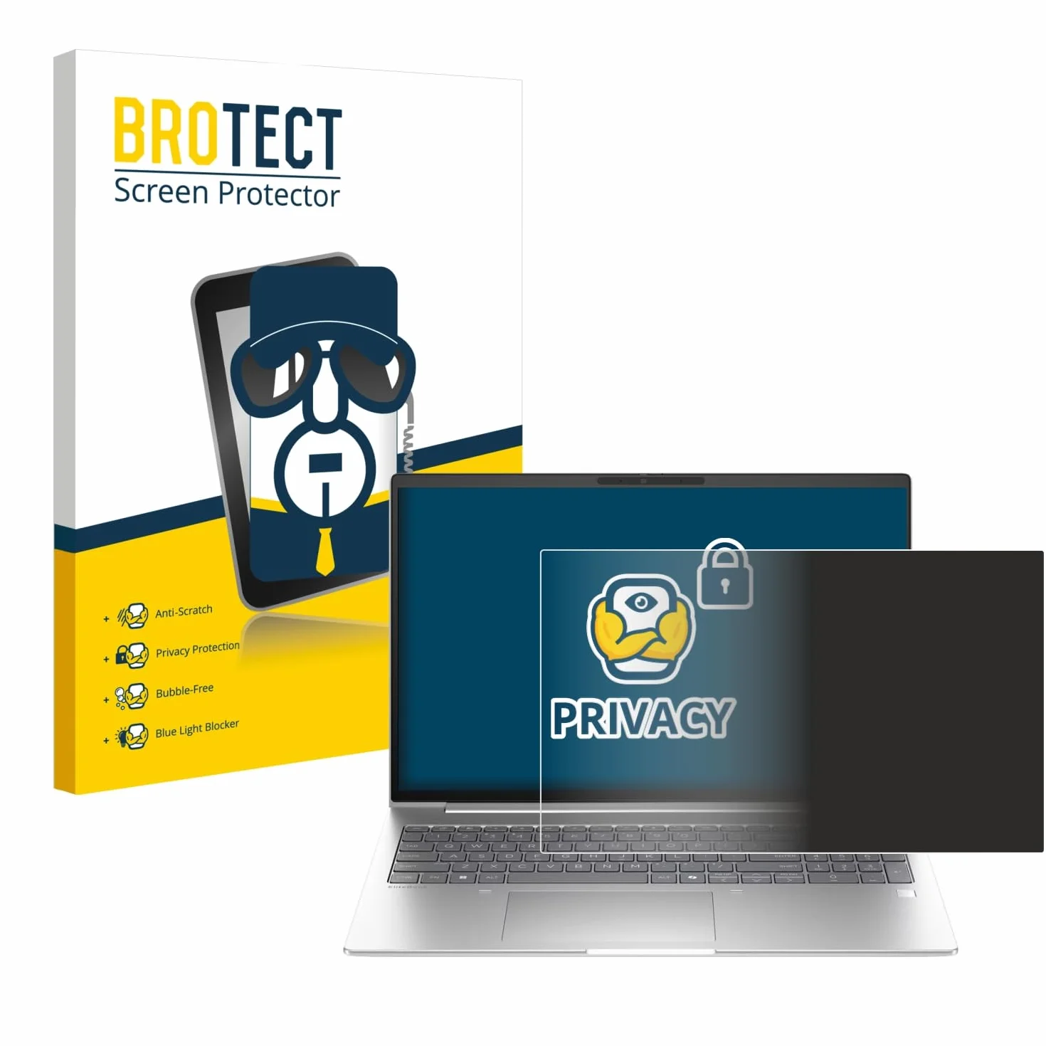 brotect Protection Anti-Espion pour HP EliteBook 6 G1i 13, Film de Confidentialité
