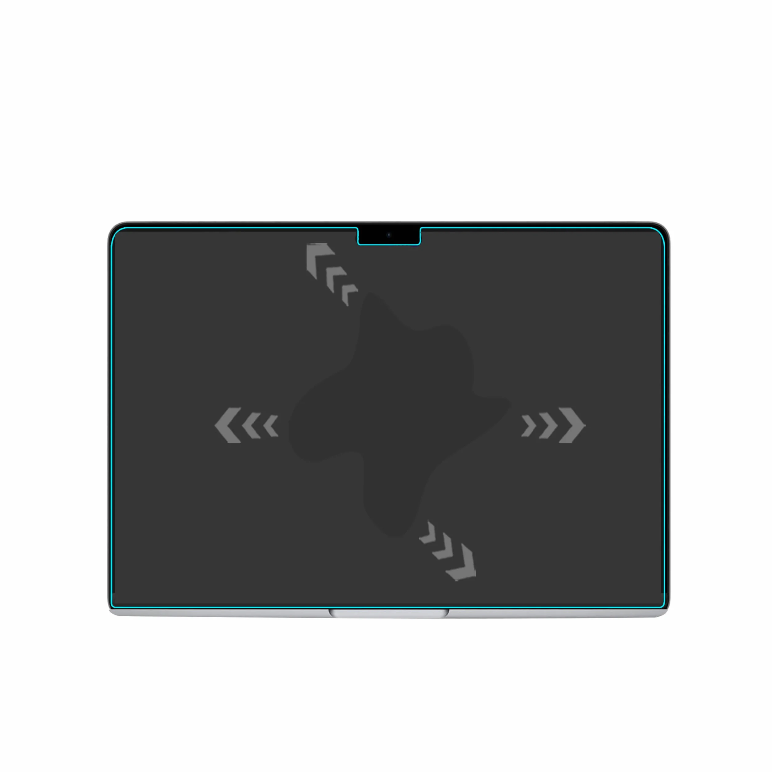 Mr.Shield Verre Trempé pour MacBook Air 13.6 pouces M3 M2 2024 2022 Lot de 2 Film Protecteur d'écran 9H Dureté