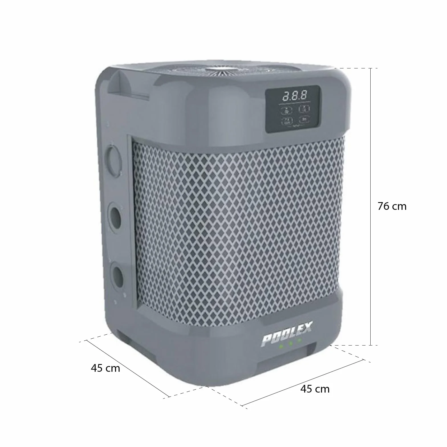 POOLEX Pompe à Chaleur Q-Line 5 Full Inverter 5kW 20-35 m3 Chauffage Refroidissement