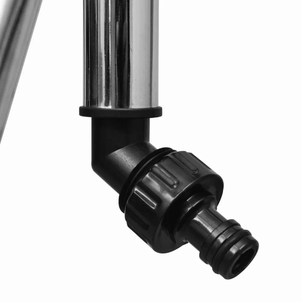 Arroseur en Zinc sur trépied, tête asperseur réglable, buse Rotatif, gicleur pour pelouse Jardin Gazon, Irrigation extérieur, raccord Tuyau 1/2 Pouces, portée 12 m, 450 m²