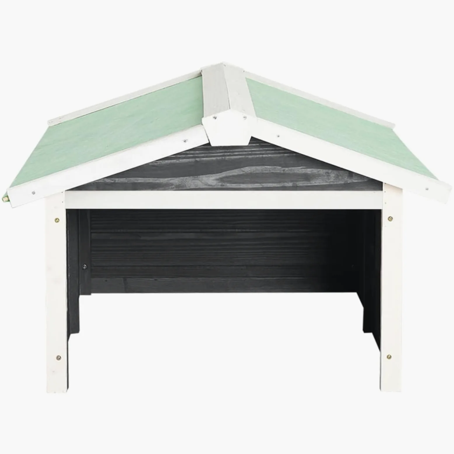 Gecheer Abri de Jardin en Bois pour Tondeuse à Gazon Robotique - Protection Intégrale et Design Rustique