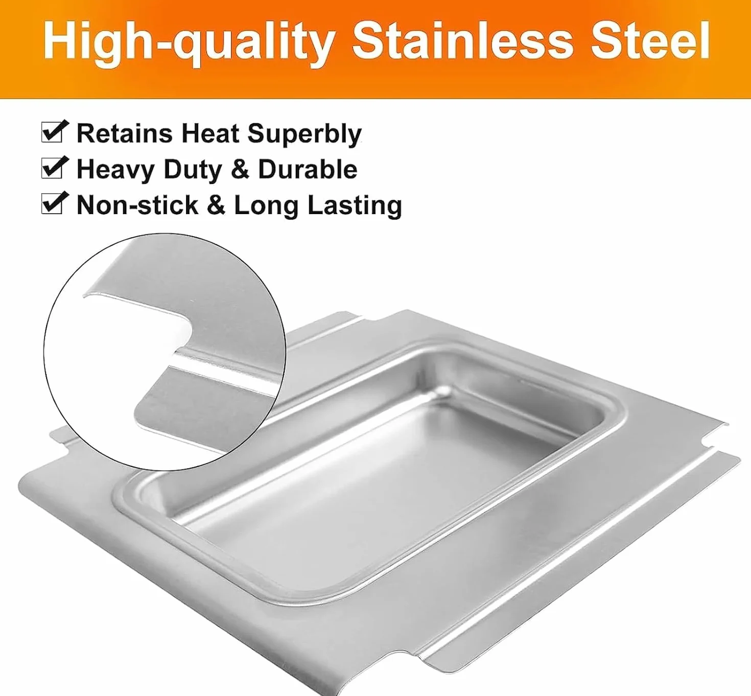 GFTIME Bac d'égouttement pour barbecue Weber Q200 Q300 Serie avec 15 inserts aluminium
