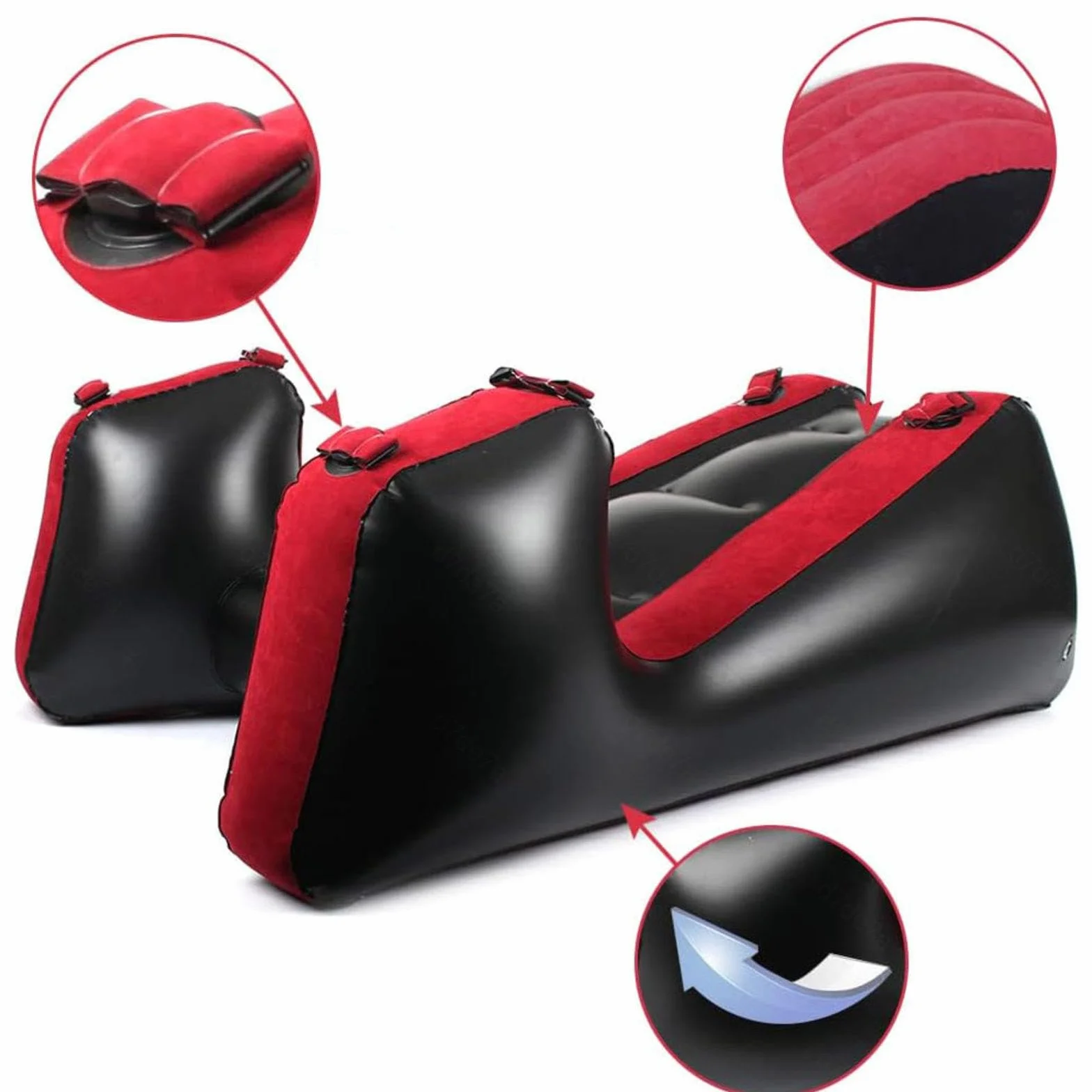 Canapé Gonflable Fauteuil inclinable, utilisable en Position Assise ou allongée