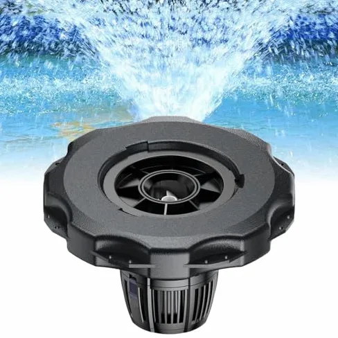 Fontaine flottante avec aérateur de bassin avec cordon d'alimentation et couvercle de filtre pour bassins et piscines