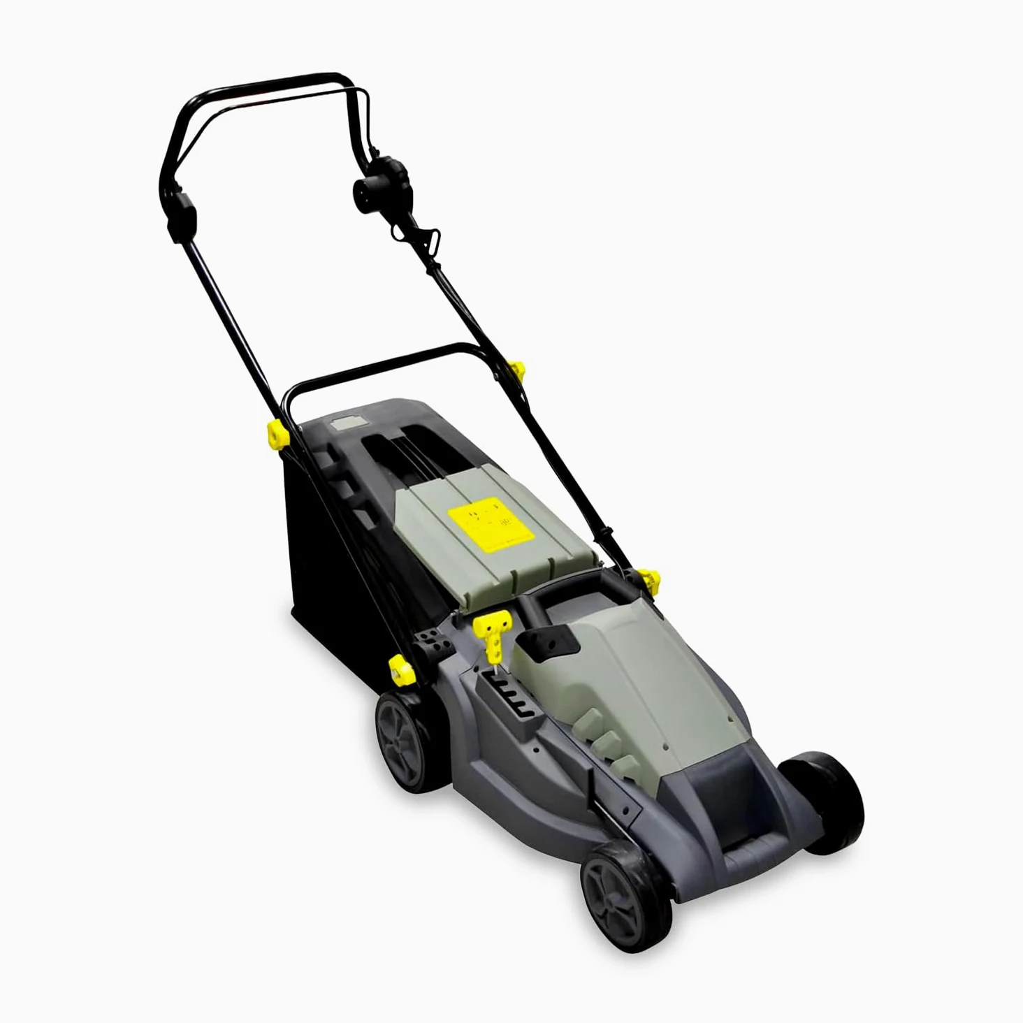 Avilia Tondeuse à Gazon électrique à Induction – Tondeuse à Gazon réglable 5 hauteurs de Coupe, diamètre de Coupe 380 mm, Vitesse 3000 TR/Min, 1600 W, 230 V, avec Panier de Collecte 50 L, 143 x 105 x