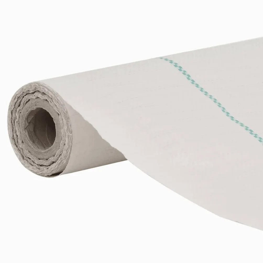 Membrane Anti Mauvaises Herbes Blanc 1 x 150 m PP géotextile Feutre Toile bache paillage Drainage Permeable Sol Jardin pelouse terrasse Allee Gravier