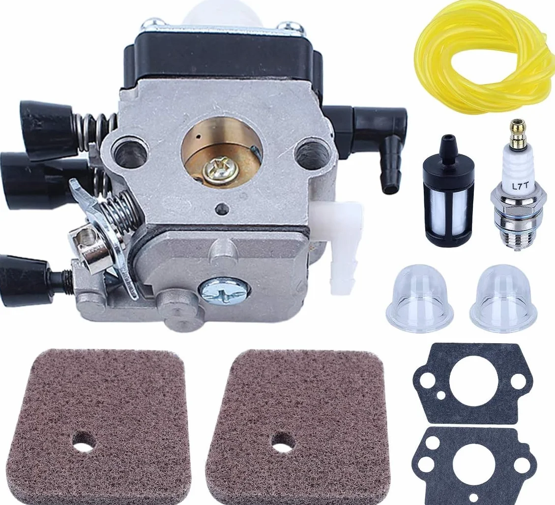 Kit Carburateur pour Stihl FS38 FS45 FS46 FS55 HS45 HK45 KM55 FC55 Débroussailleuse