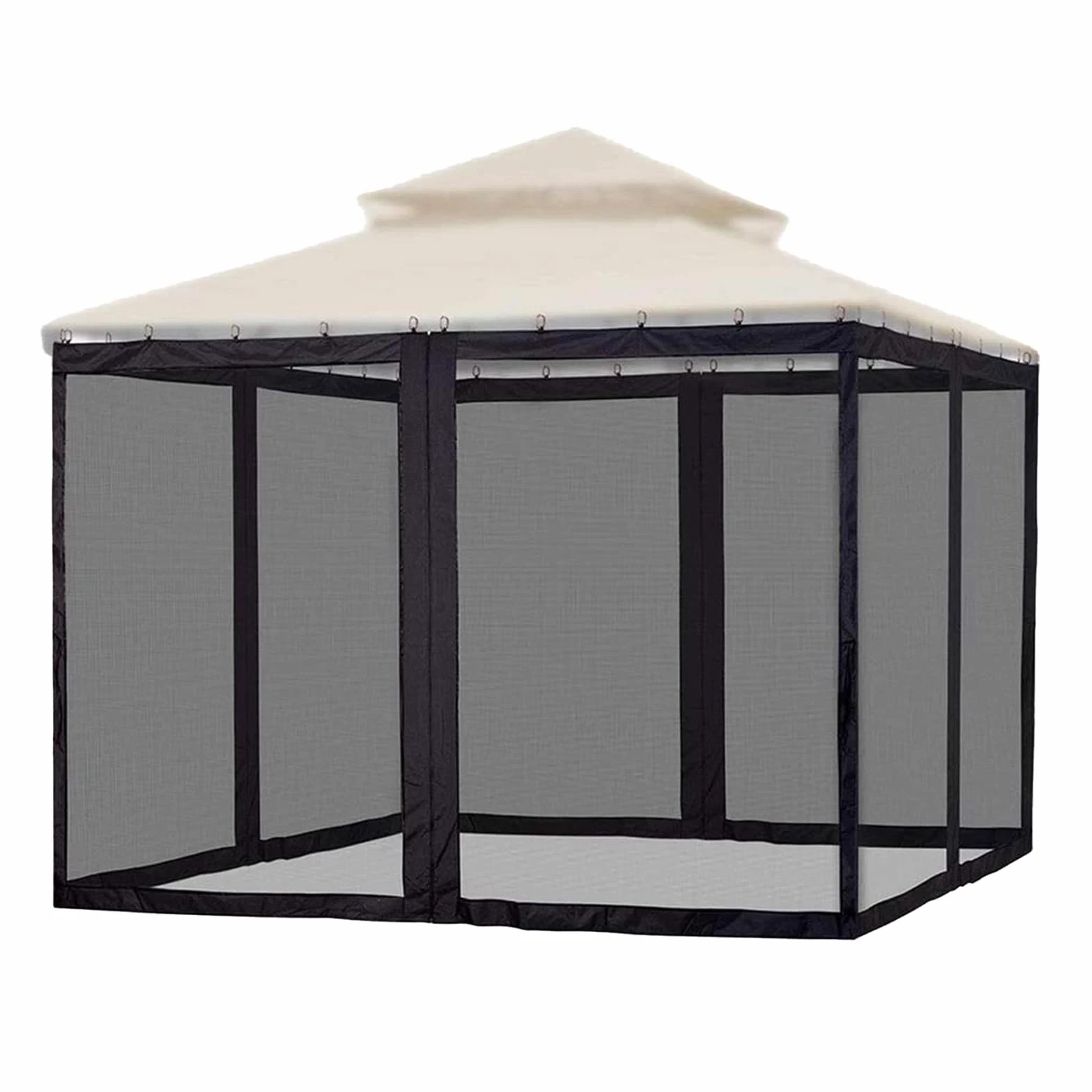 Filet pour Gazebo Anti-Moucheron, Aération, Résistant UV, Ensemble 4 Pièces | Filet De Pergola pour patio, extérieur, tente, jardin, camping, terrasse, balcon, pique-nique, camping-car