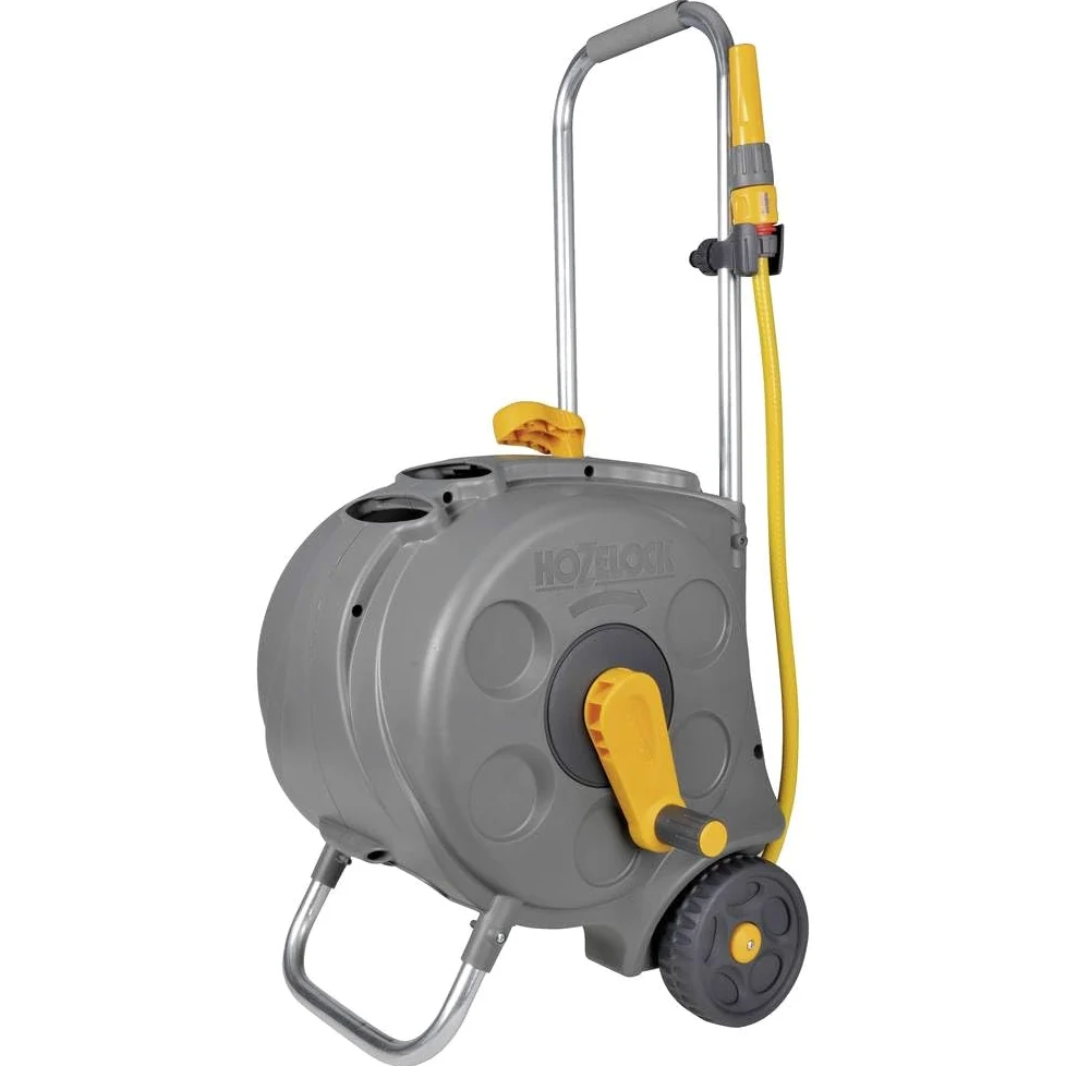 HOZELOCK - Dévidoir Chariot Compact 30 M (Ø 12.5 mm) : Dévidoir sur Roues, Stable et Robuste, Facile d'Assemblage et d'Utilisation, Fournis avec Tous les Accessoires Nécessaires [2416R0000]
