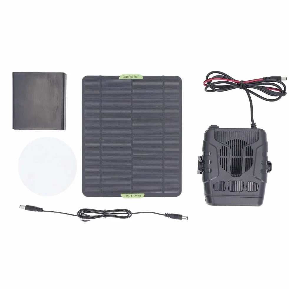 Chauffage solaire portable pour serre, poulet, chien, chat, animal domestique, chauffage d'appoint voiture hiver