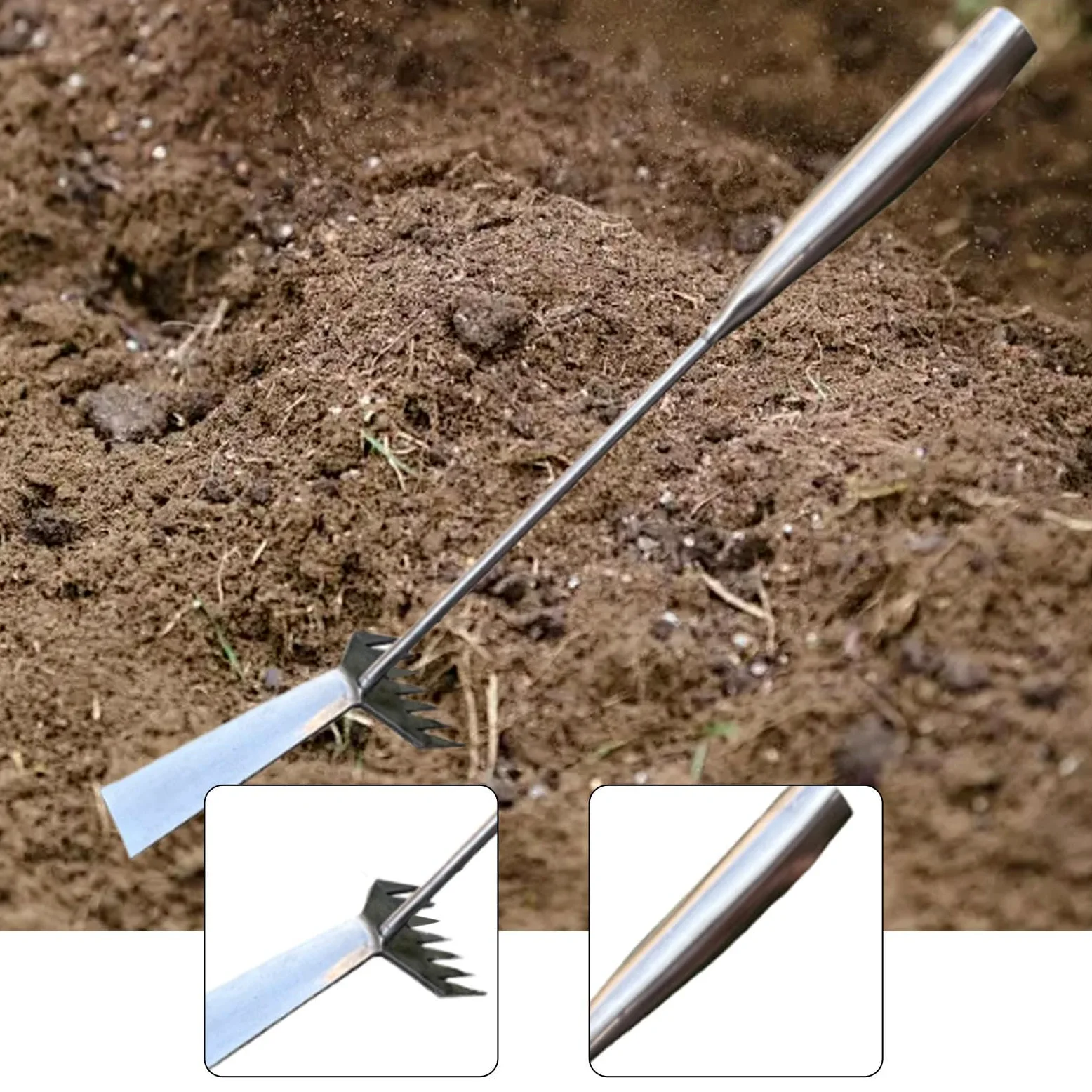 Arracher Les Mauvaises Herbes, Arrache-Mauvaises Herbes Manuel de Jardin avec Poignée Ergonomique, Outil Portable pour Enlever Les Plantes de Jardin, Poignée en Métal