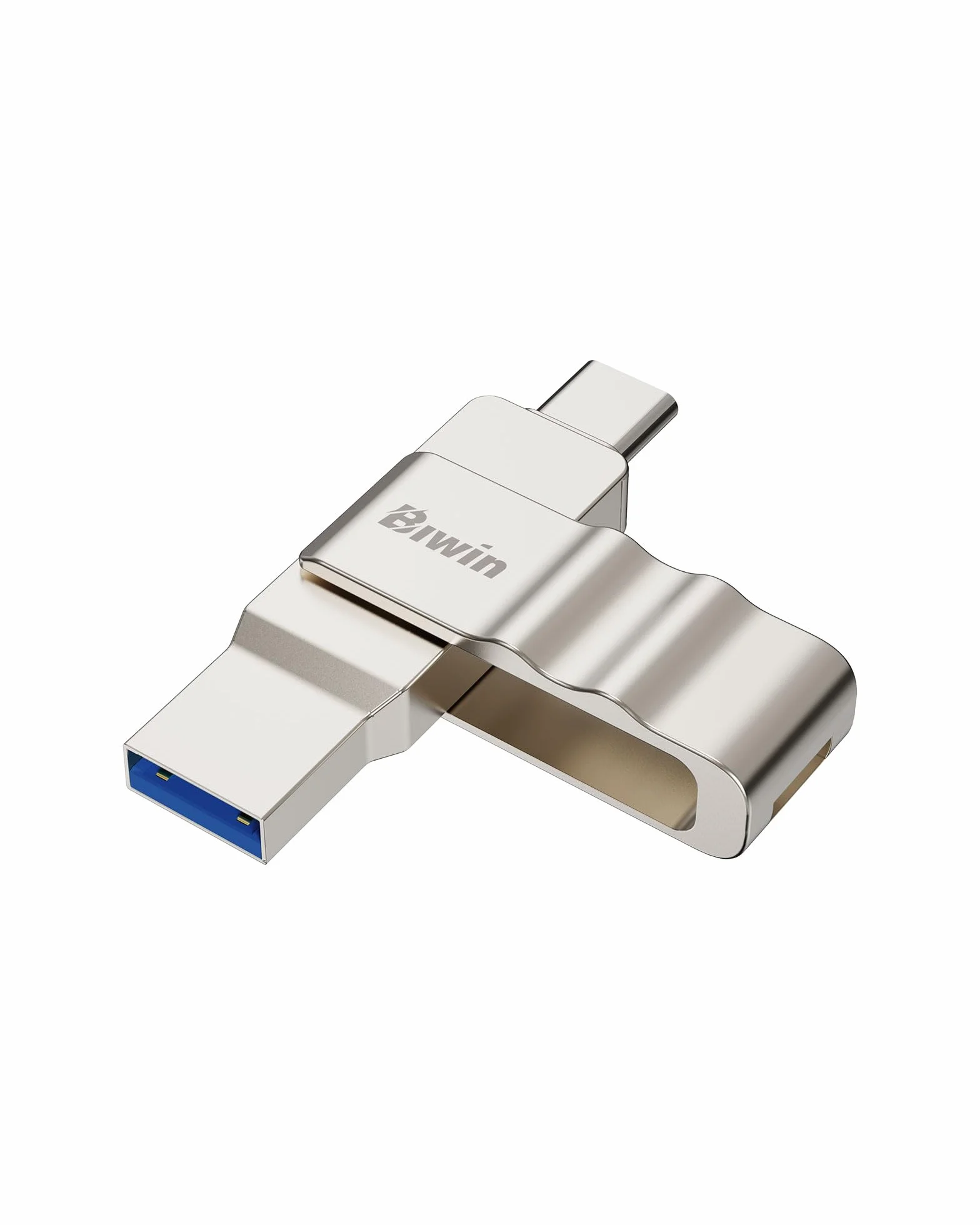 Biwin UD150 Clé USB 3.0 64 Go, Vitesses de Transfert 150 Mo/s, USB Type-C Type-A