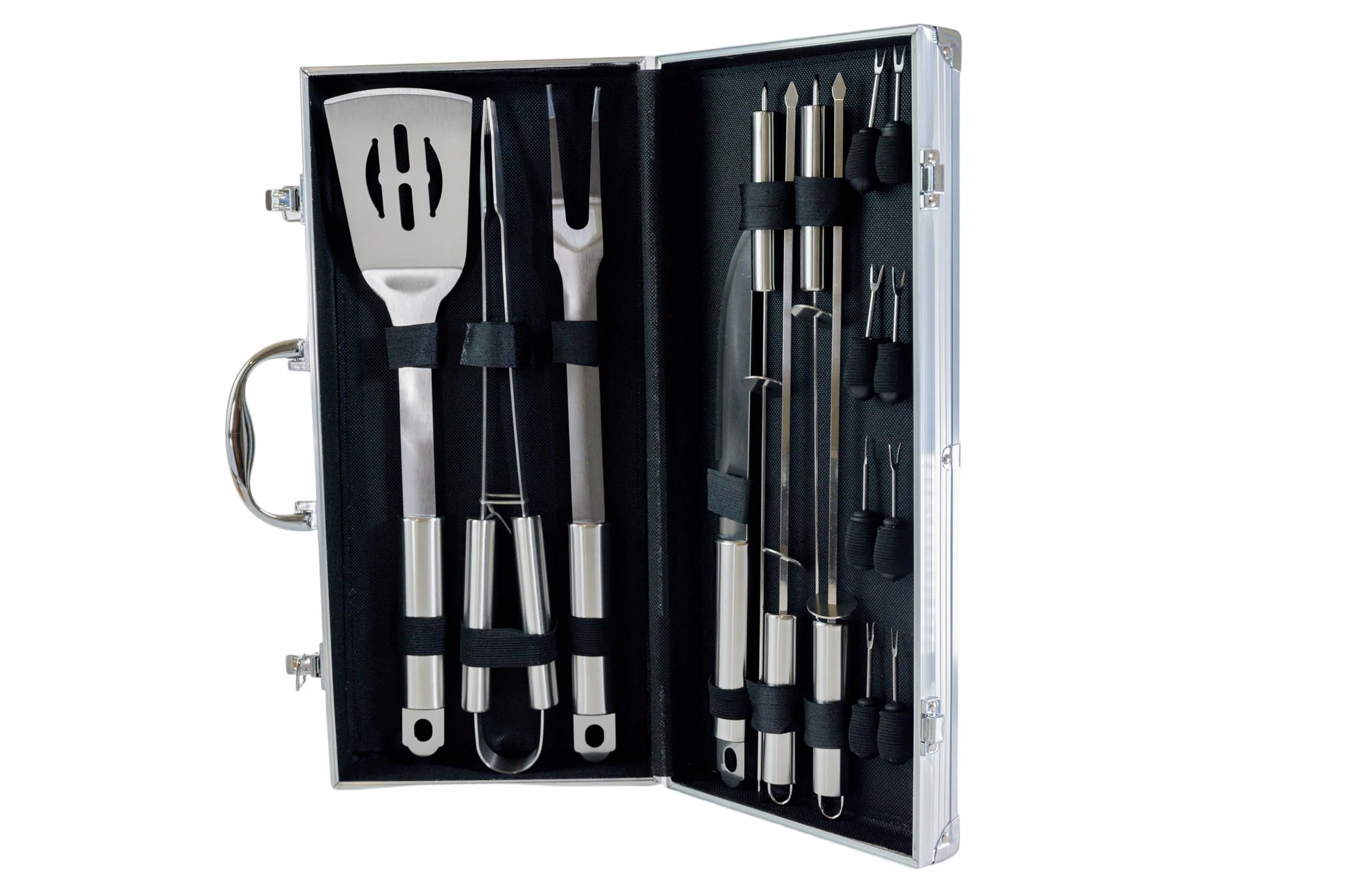 Mallette Barbecue 16 pcs Ustensiles Inox Pradel Excellence WB107