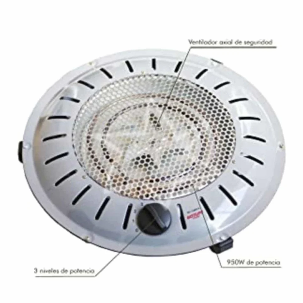 Bastilipo Brasero Contra incencios, 450/500/950W, Cable 3 metros - Modelo: BET-950