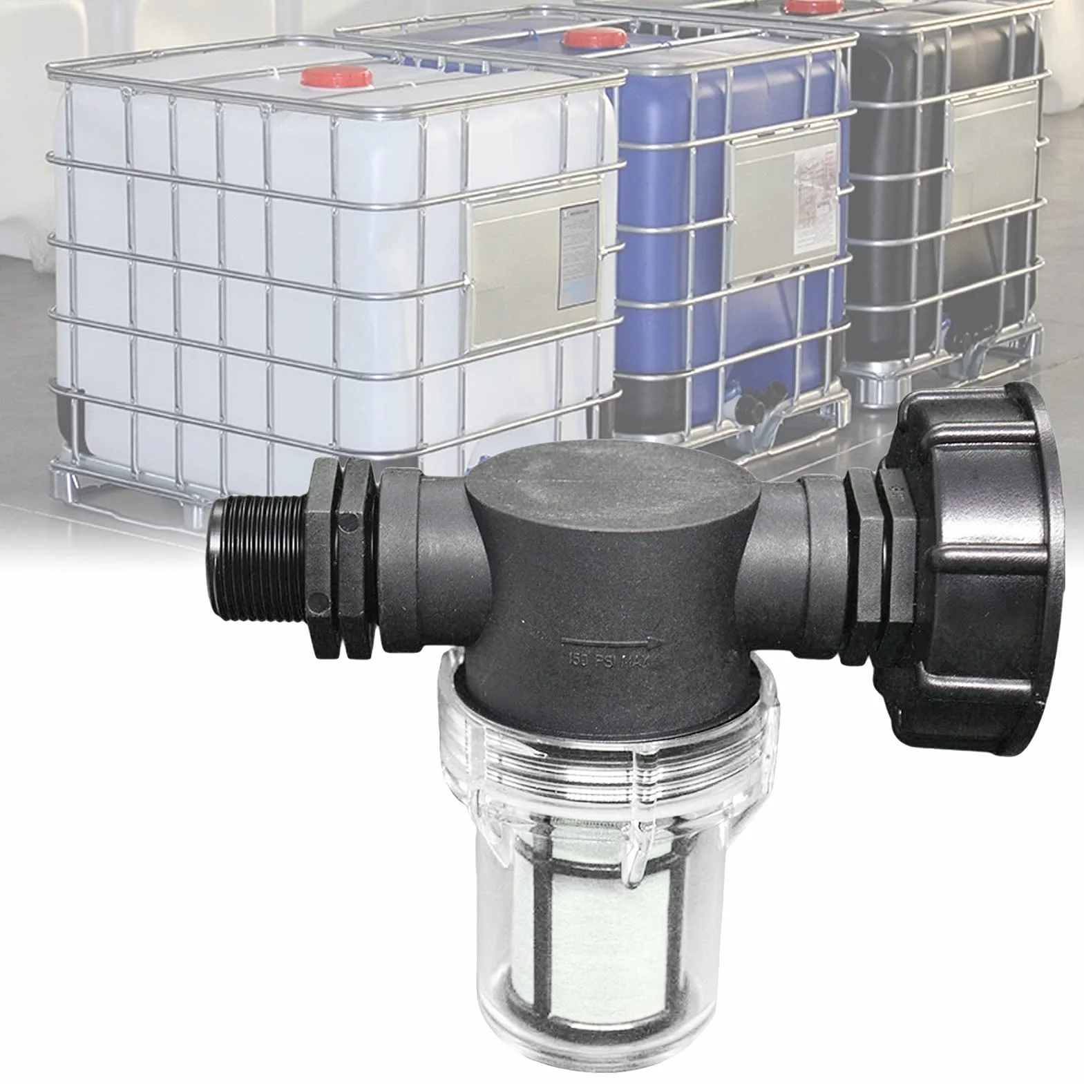 Raccord Cuve 1000 L S60x6 Adaptateur Réservoir IBC 3/4" Fil extérieur