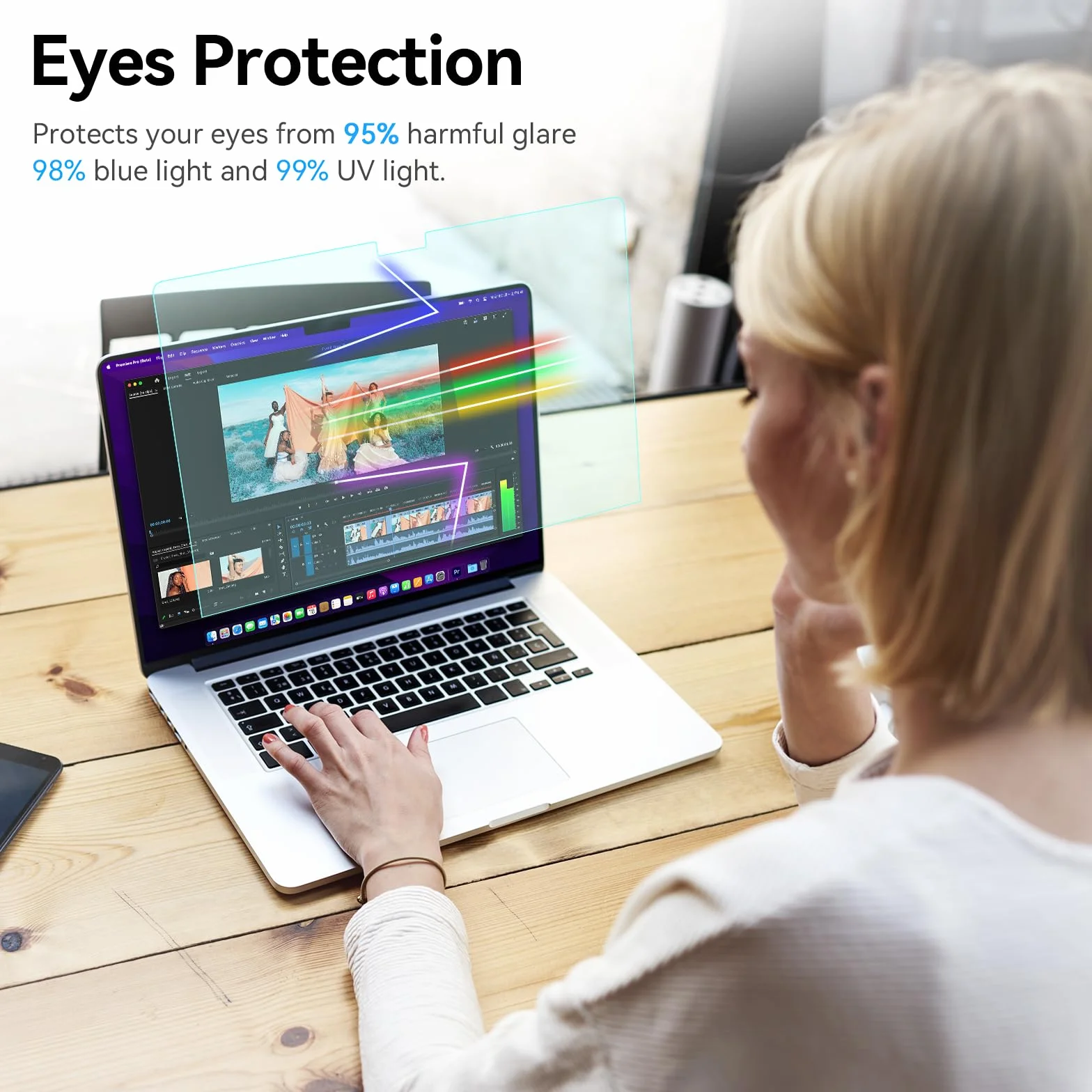 Protection Ecran pour MacBook Neo 13 Pouces A18 Pro A3404 Filtre Anti Lumiere Bleue Anti Rayures