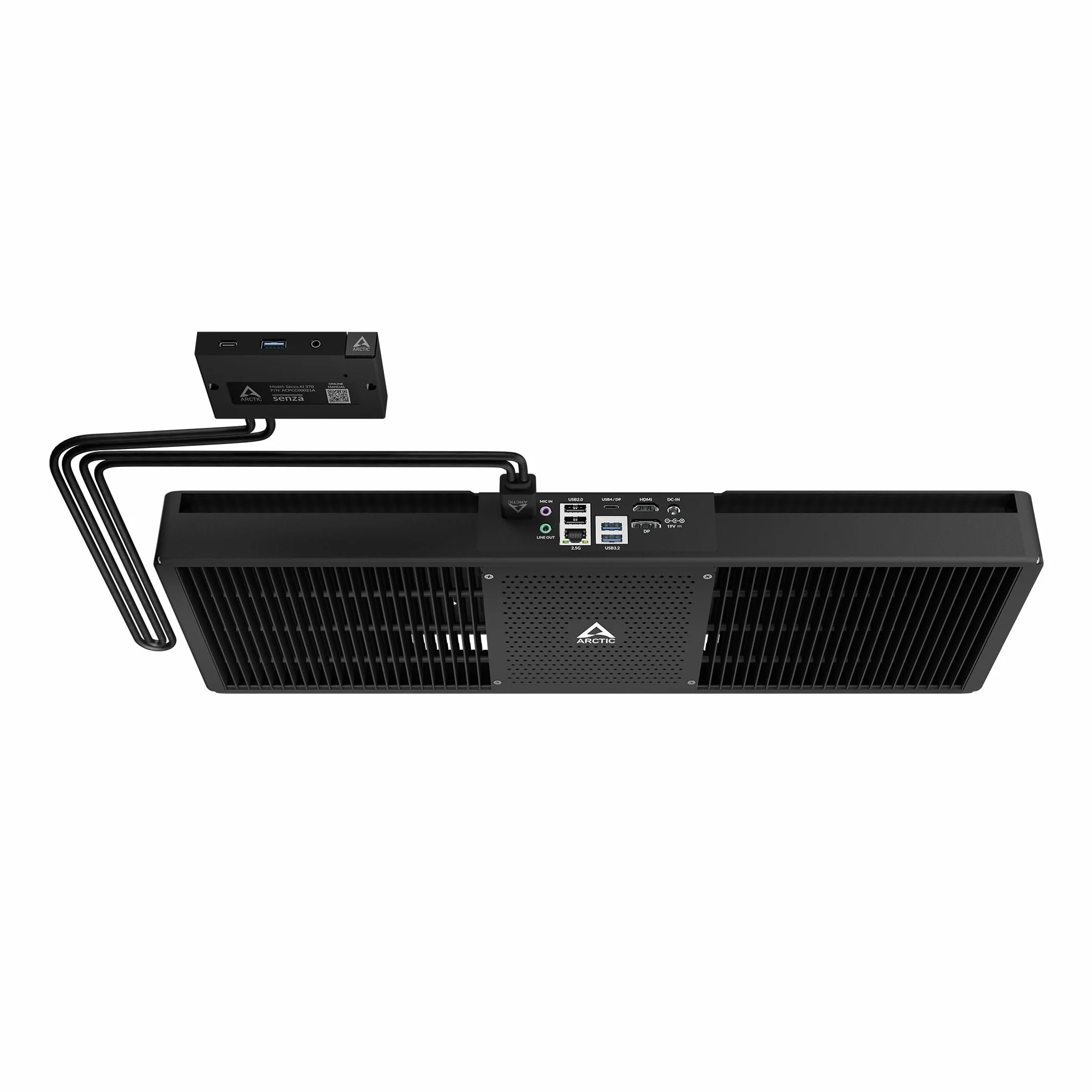 ARCTIC Senza AI 370 PC silencieux AMD Ryzen AI 9 HX 370 32 Go LPDDR5X SSD 1 To USB4 LAN 2,5G Wi-Fi 7 Win 11 Pro