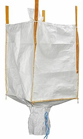 Sac Big Bag 1m³ avec Goulottes | BigBag Vidange Facile | GRVS en Toile Laminée | Lot de 5 sacs