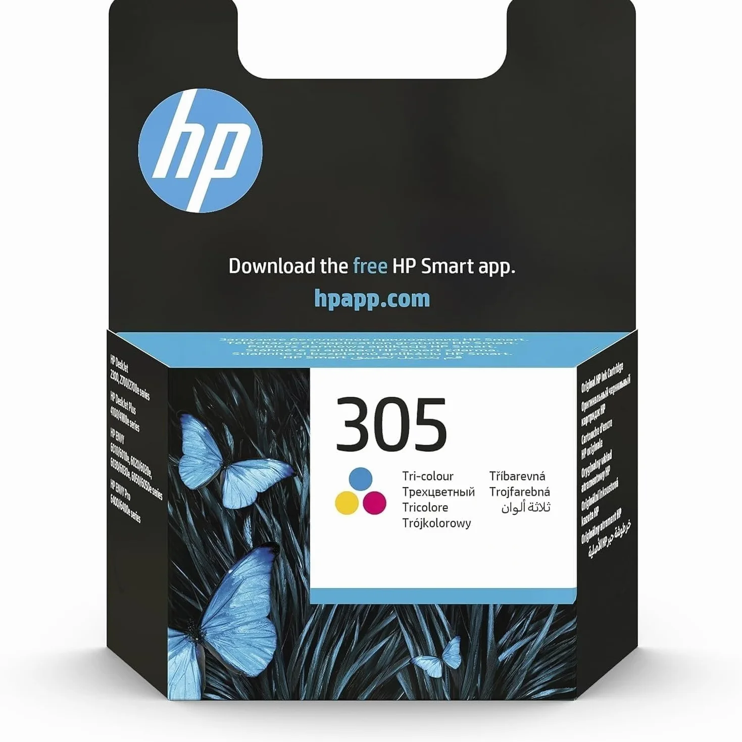 HP 305 3YM60AE Cartouche d'encre Original Tricolor Compatible avec Imprimantes Jet d'encre HP DeskJet 2700 2730 4100 4134 Envy 6020 6030 6420 6430