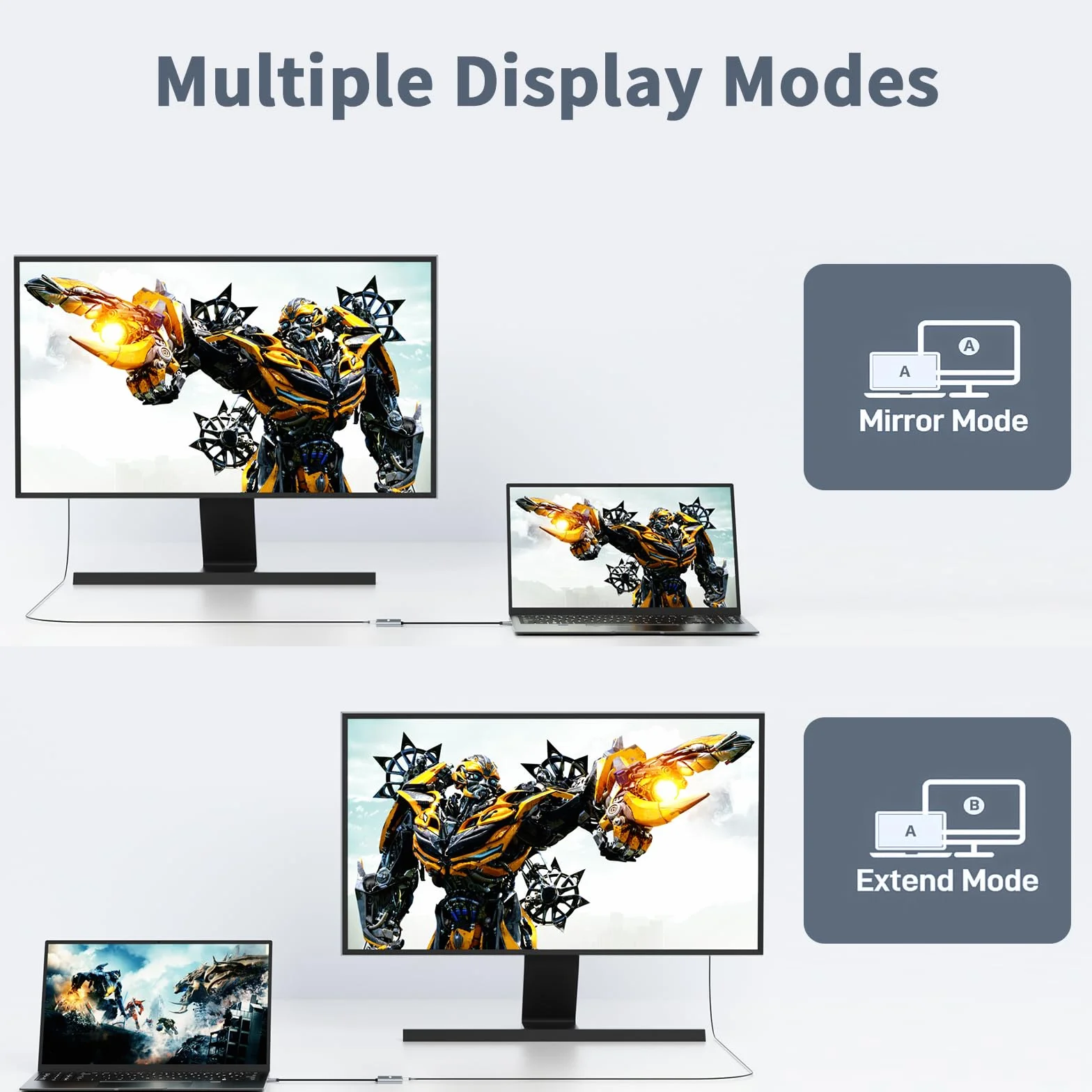Adaptador USB C a HDMI 4K@60Hz, USB 3.0, 100W PD Carga Rápida, Hub Tipo C para MacBook Pro/Air, iPad Pro, Samsung