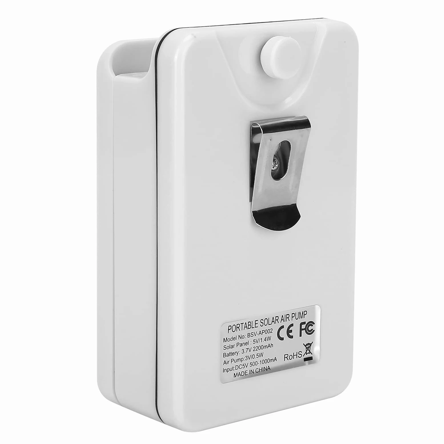 Pompe Air D'oxygenateur D'etang D'energie Solaire 2200mAh Pompe Air de Protection de Surcharge de Batterie de Grande Capacite