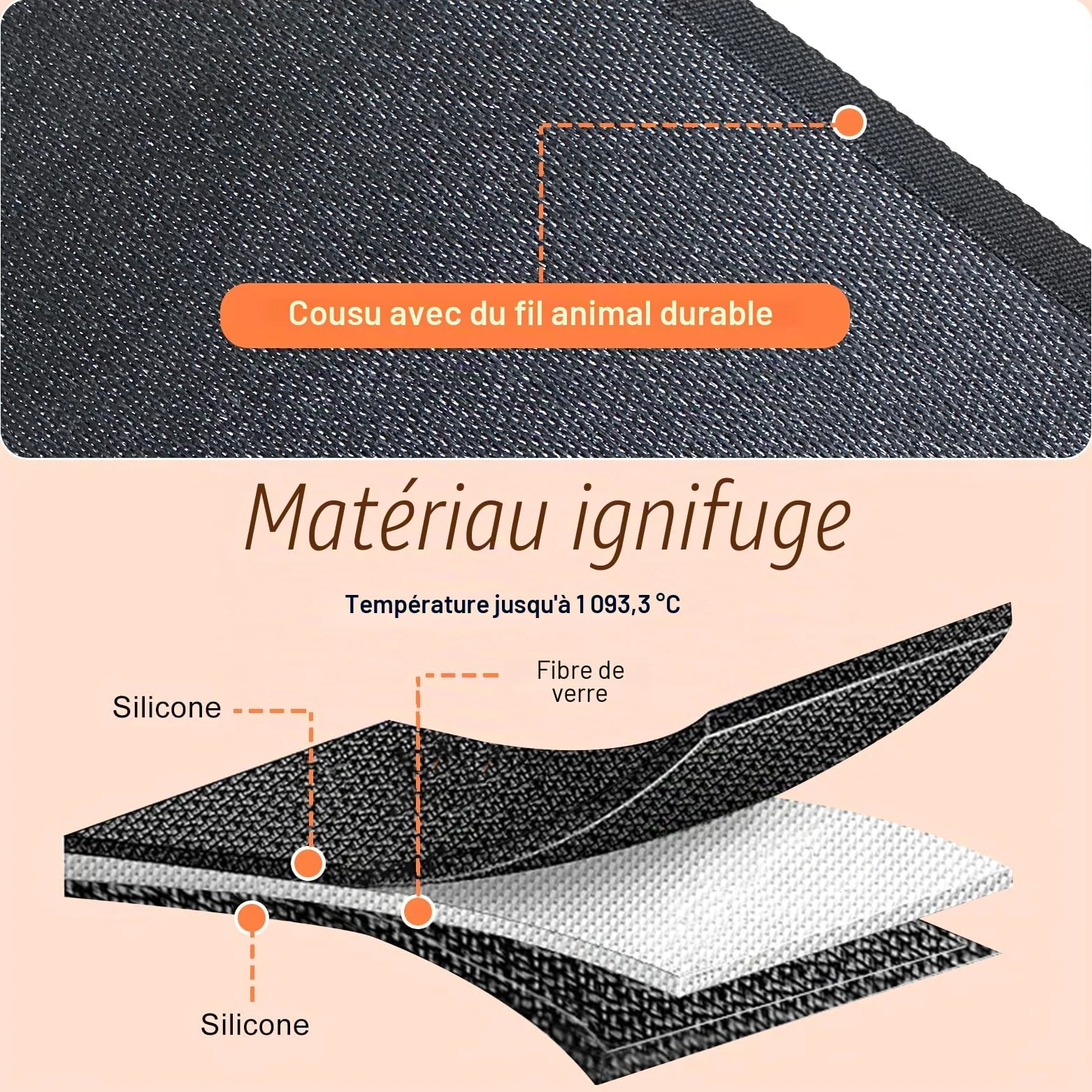 Protalwell Hearth Rugs Tapis de cheminée résistant au feu, Tapis de Sol Chauffant pour Barbecue d'extérieur, foyers, fumoirs, poêles à Bois - 180 x 90 cm