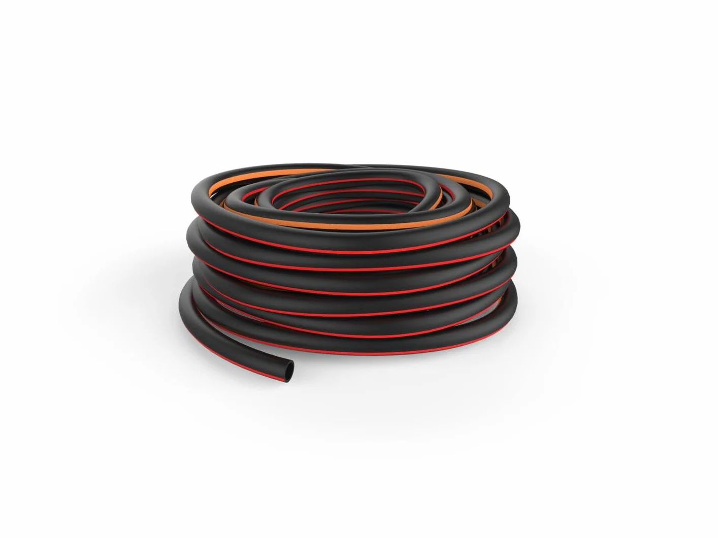 Fiskars Tuyau d'Arrosage M-L, Solid, Tuyau pour Système d'Irrigation, 19 mm (3/4"), Longueur : 25 m, Raccord Universel, Protégé contre les UV, Résistant au Gel, Résistant à la Torsion, Rouge, 1076062