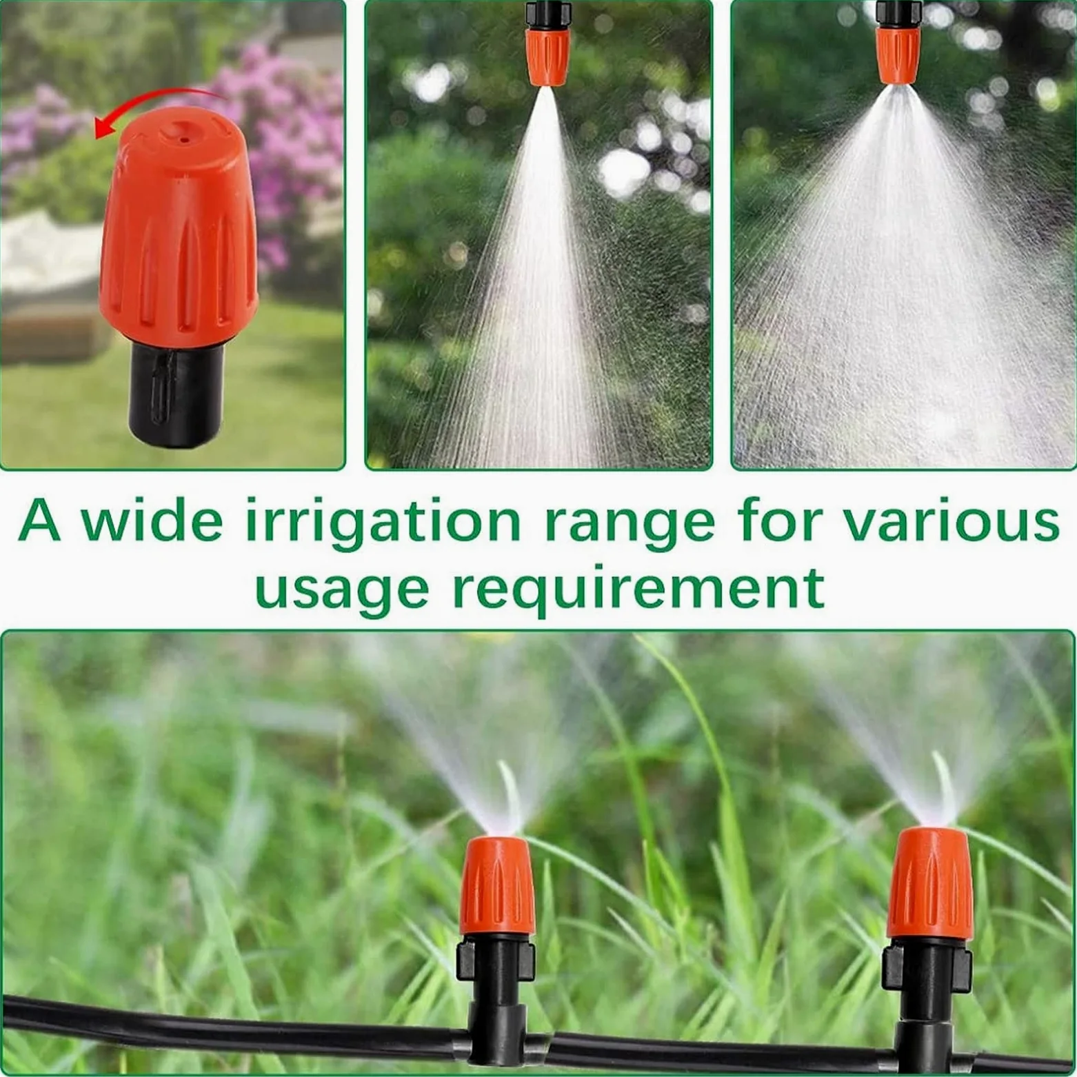 Kit D'arrosage D'irrigation Automatique de Jardin Système D'irrigation Goutte à Goutte Contrôleur D'irrigation D'arrosage de Jardin,