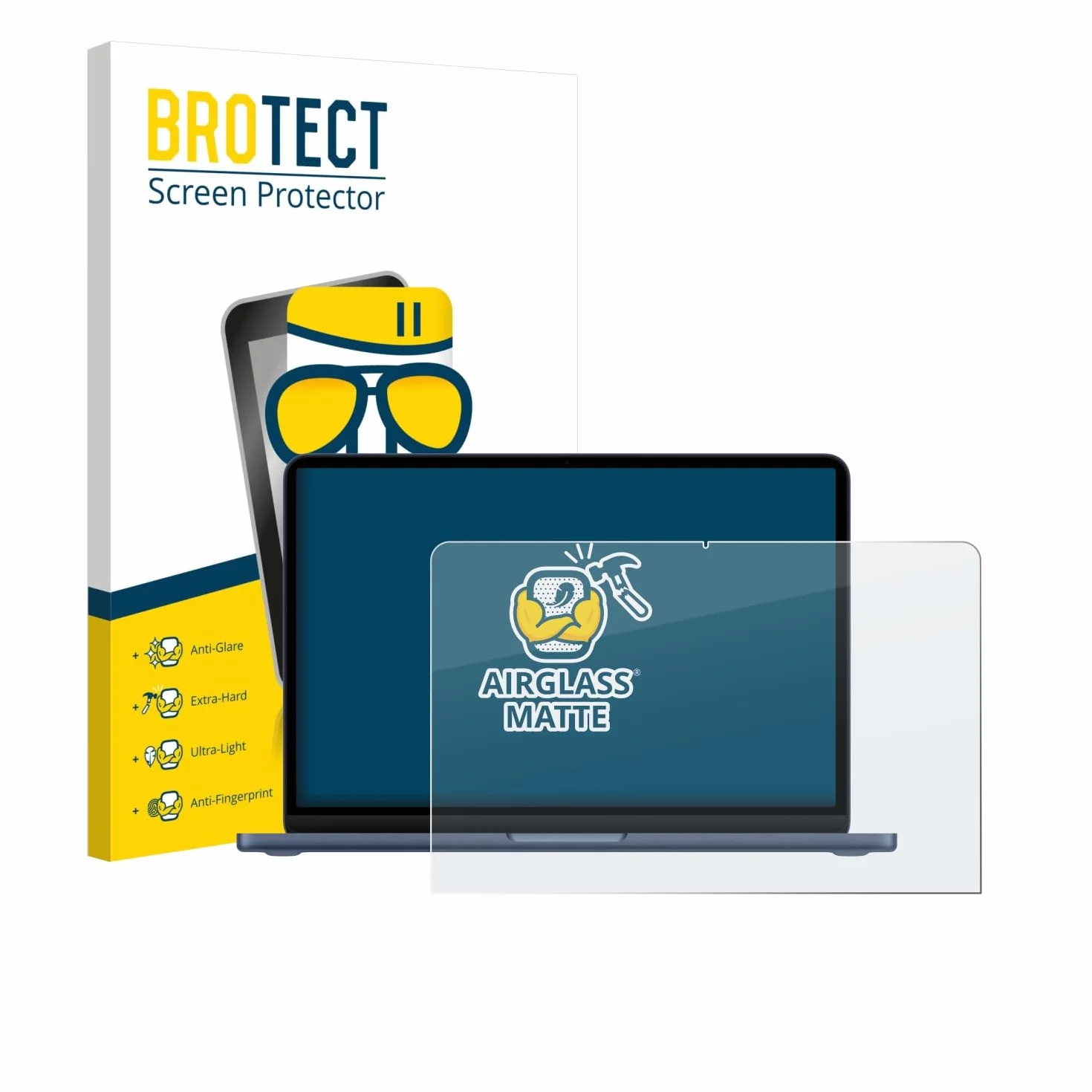 brotect Anti-Reflet Verre Mat pour Apple MacBook Neo 13" 2026 - Film Protecteur 9H