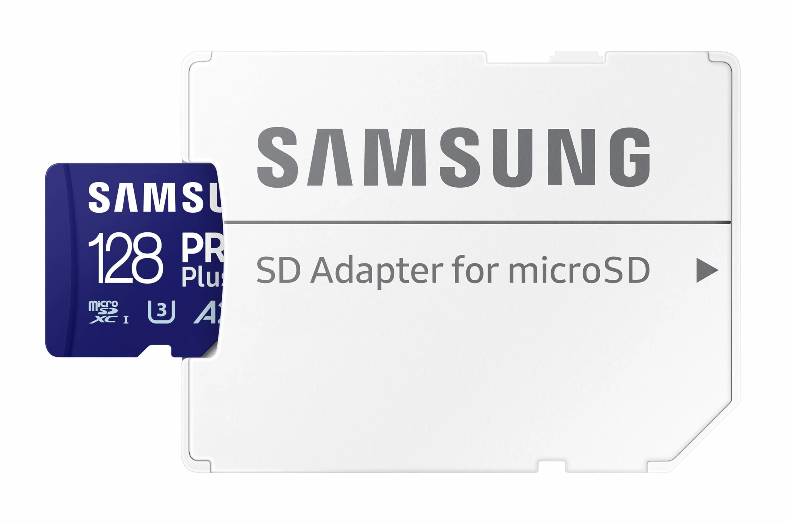 Samsung Carte Mémoire microSDXC Pro Plus 128 Go UHS-I Lecture 180 Mo/s avec Adaptateur SD