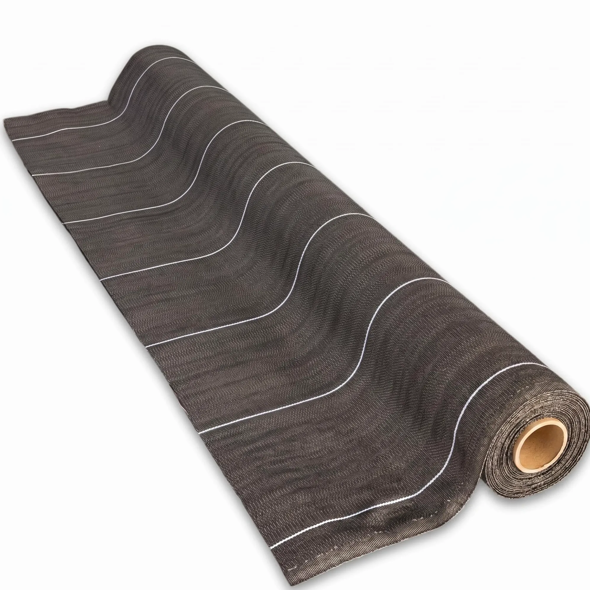 Grande Largeur 3,3m - 130gr m2 Toile de paillage Marron tissée Anti Mauvaises Herbes - Longueur 10m - Bache - Geotextile