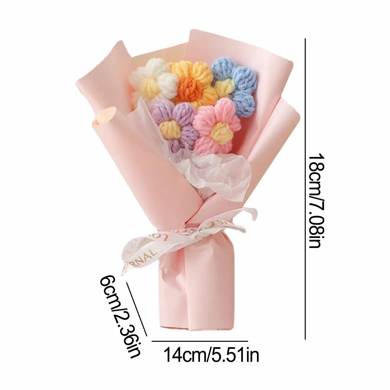 Bouquet de fleurs au crochet fait main pour anniversaire fête des mères décoration maison