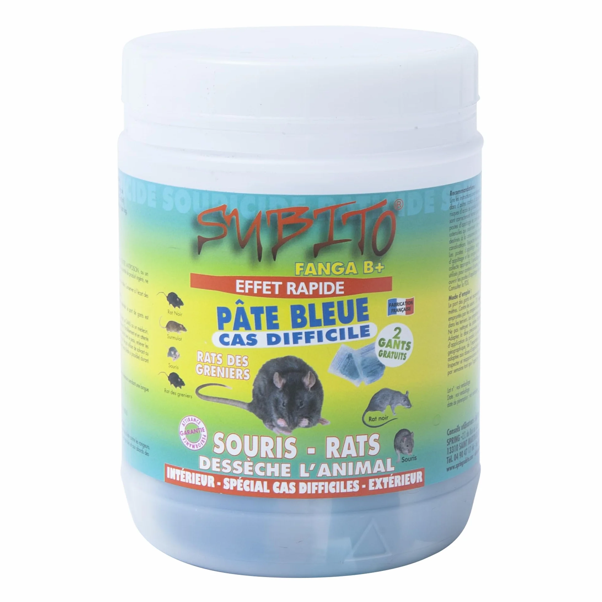Subito SOURICIDE APPATS Pate Bleue 10G Pot 150G