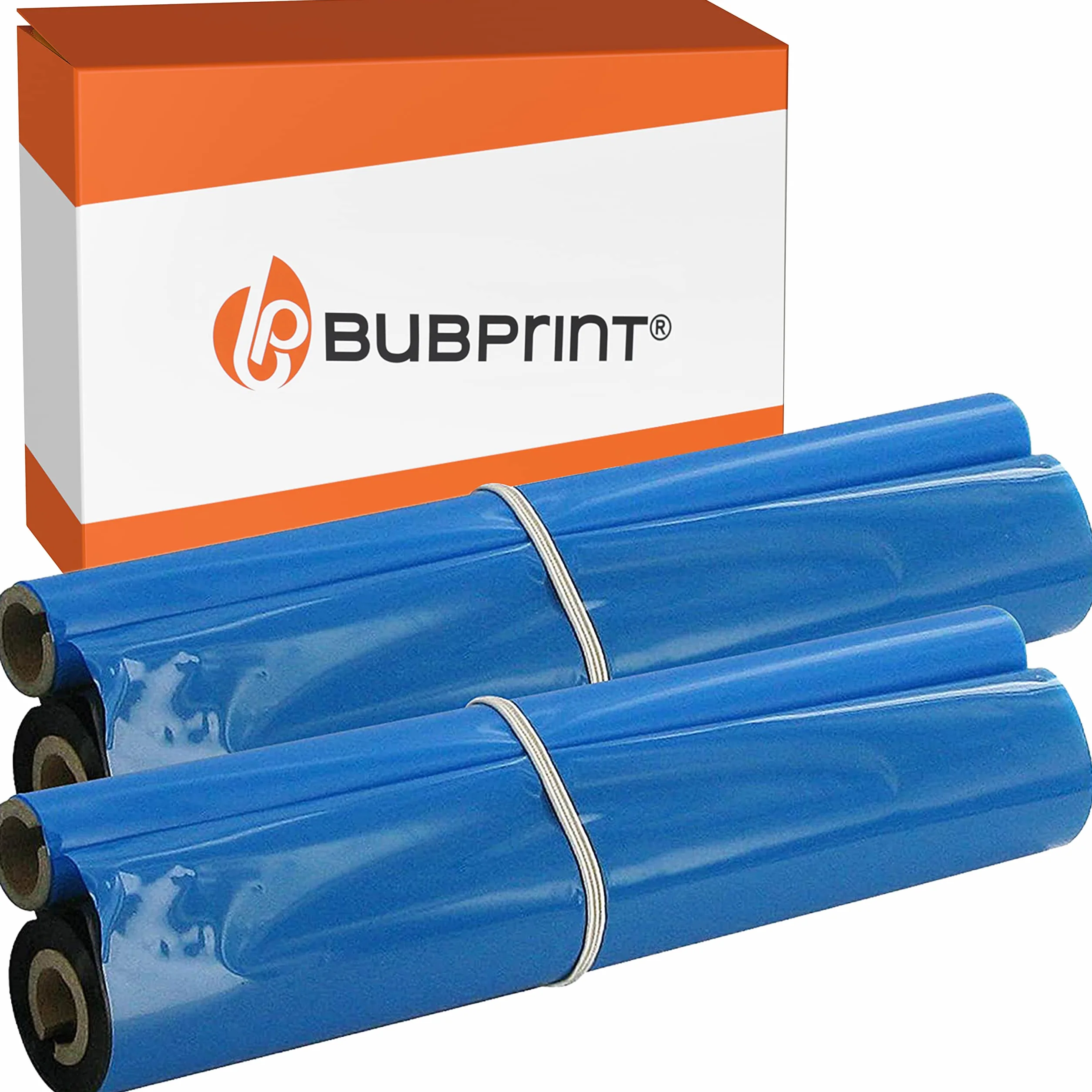 Bubprint 2 Rouleaux de Transfert Thermique Compatible Brother PC-72RF PC72RF Fax T102 T104 T106 T72 T78 T92 T98 V1 Noir