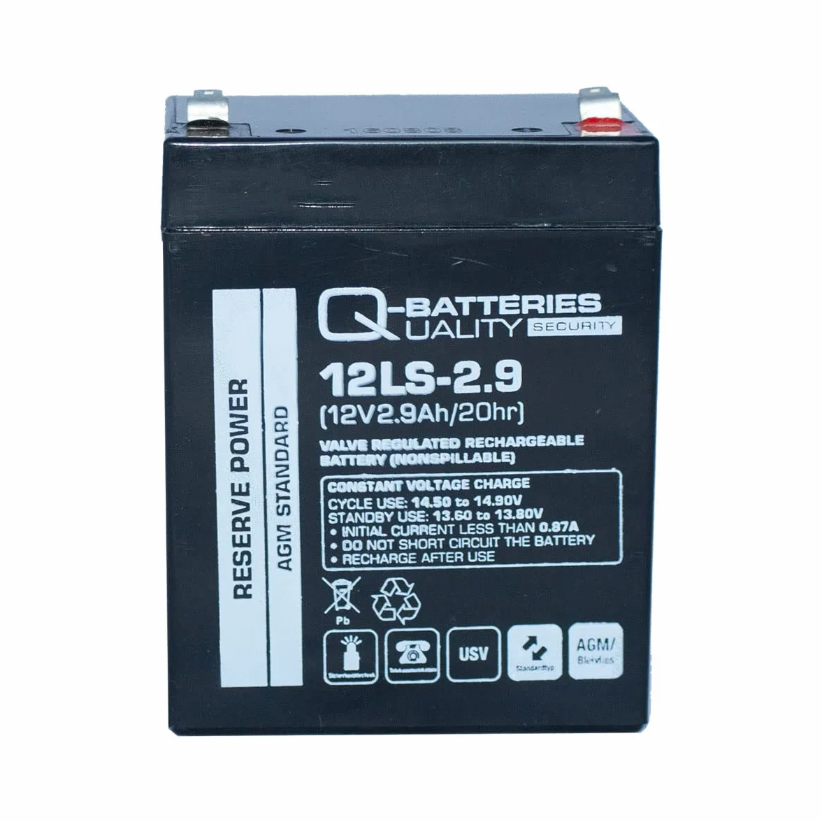 Q-Batteries 12LS-2.9 Batterie Plomb-Polaire 12 V 2,9 Ah AGM VRLA