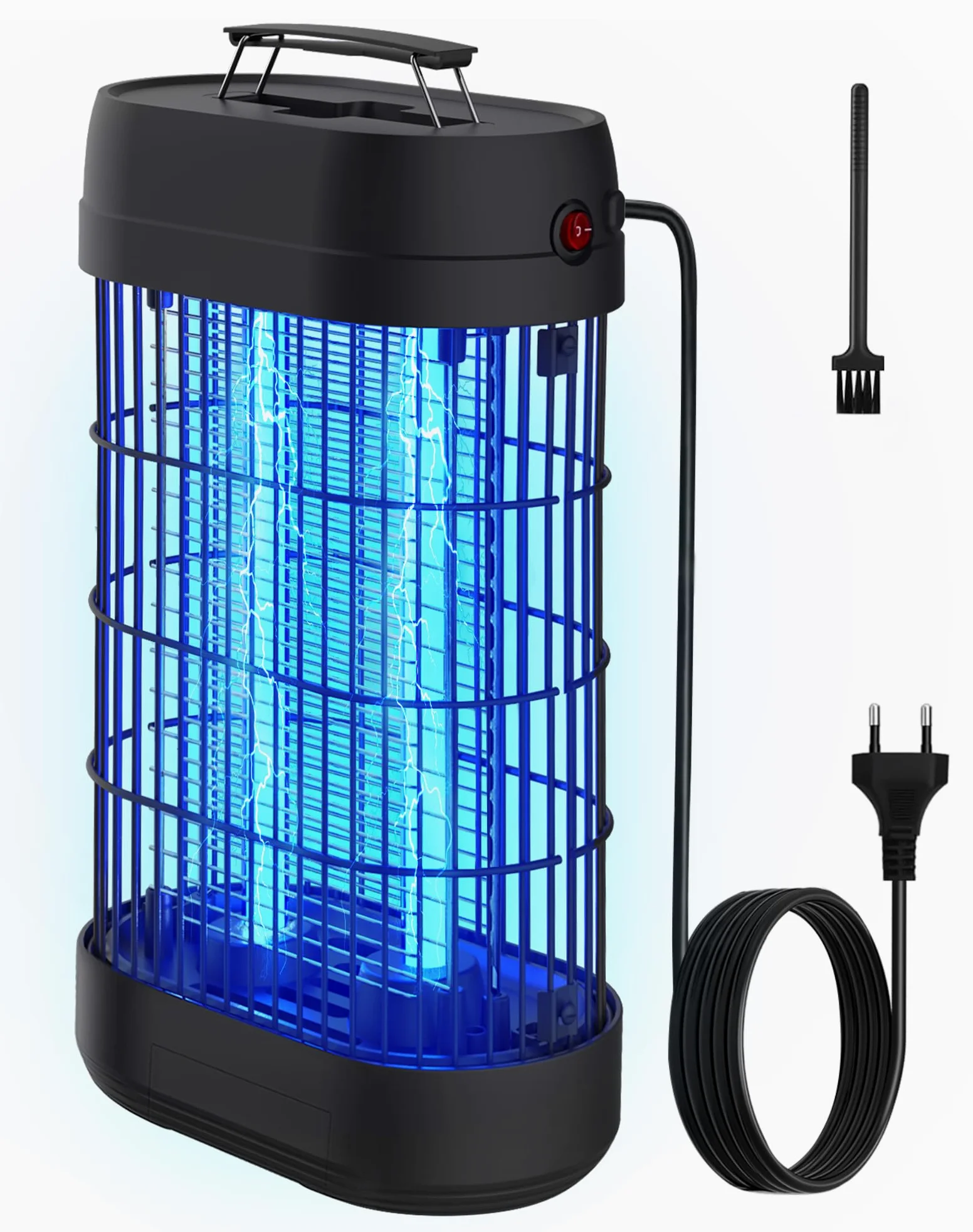 Lampe Anti Moustique, 18W UV Tue Mouche Eléctrique Couvrant 80m², Anti Insectes Moucherons Mites Intérieur Extérieur,Piège à Moustique pour Jardin Terrasse Piscine Chambre Maison Cuisine